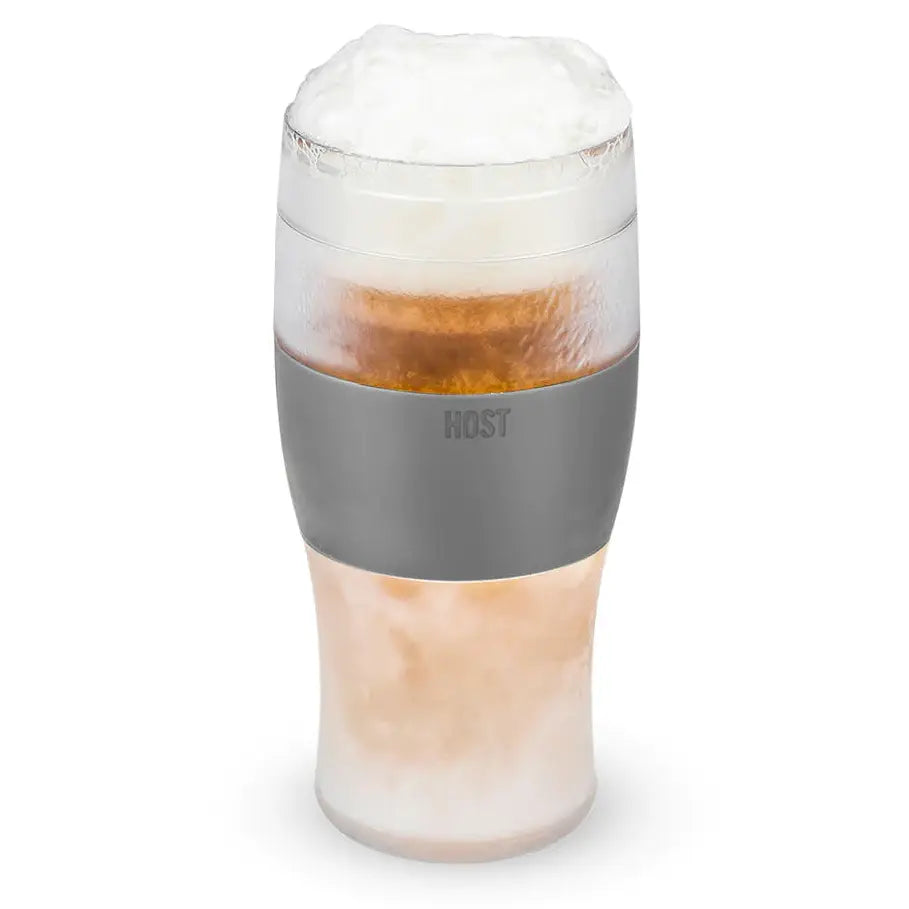 Beer Freeze™ Insulated Cooling Cup with Cooling Gel - Gray | Chills Drinks Instantly for Parties, BBQs & Outdoor Events