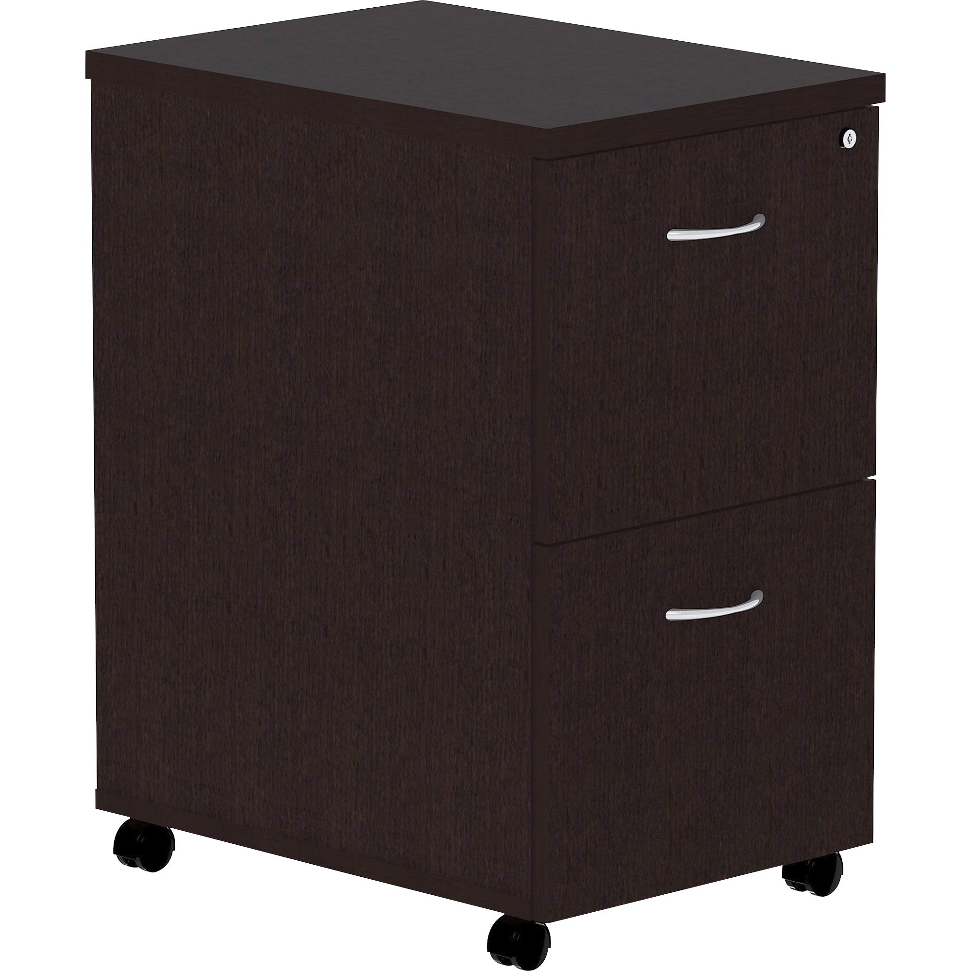 Lorell LLR18219 Essentials Espresso Laminate Pedestal Desk - 24
