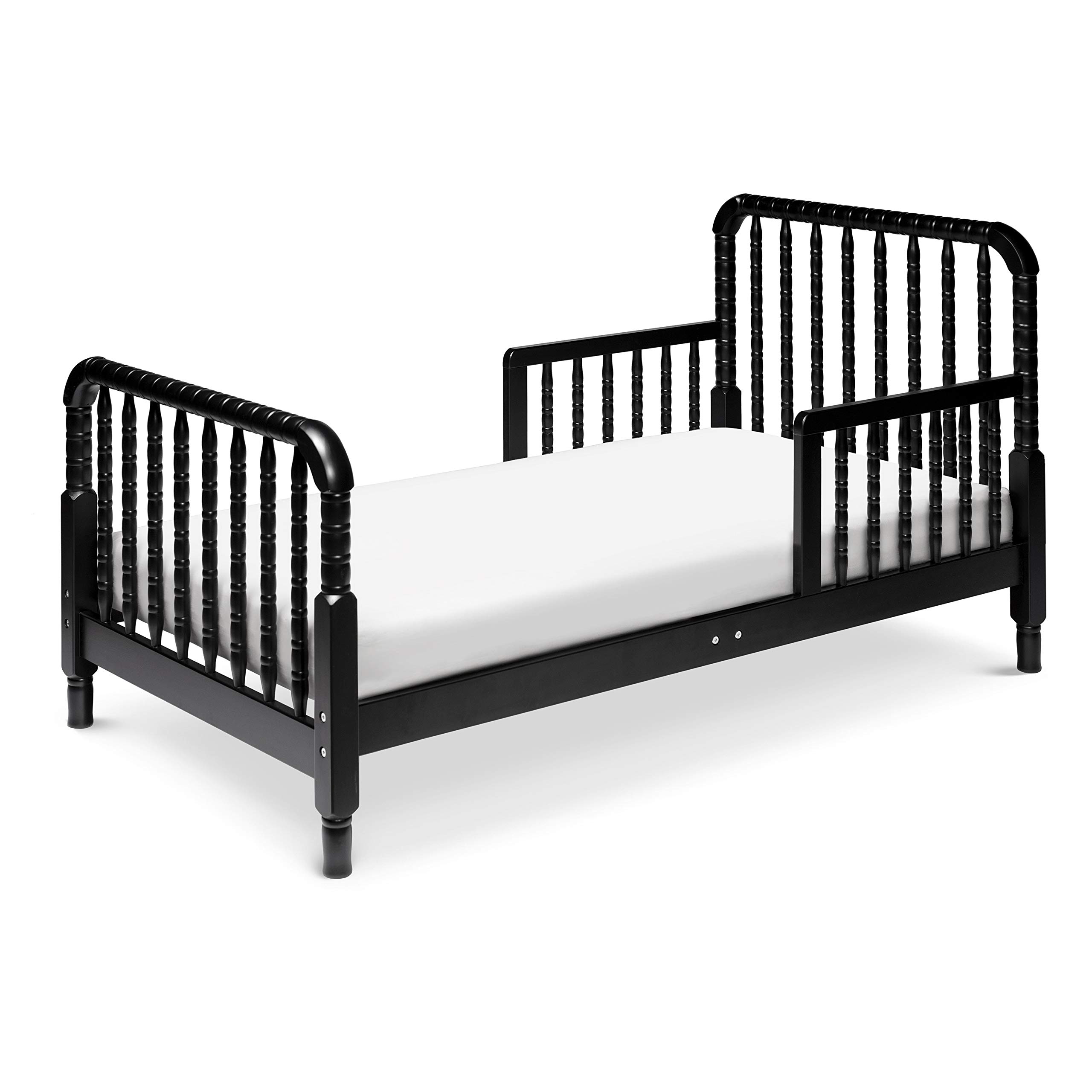 DaVinci Jenny Lind Toddler Bed in Ebony - Classic Wooden Crib for Kids Nursery, Safe & Durable Toddler Bed Frame for Boys & Girls - Perfect for Bedroom, Daycare or Transition from Crib