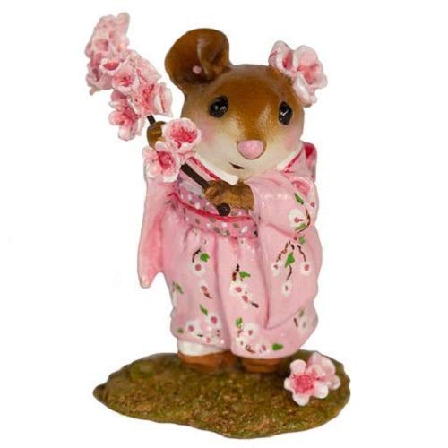 Wee Forest Folk M-459a Cherry Blossom Girl Figurine - Handcrafted Collectible (New 2019) | Perfect for Home Decor, Gift Giving & Spring Themed Displays