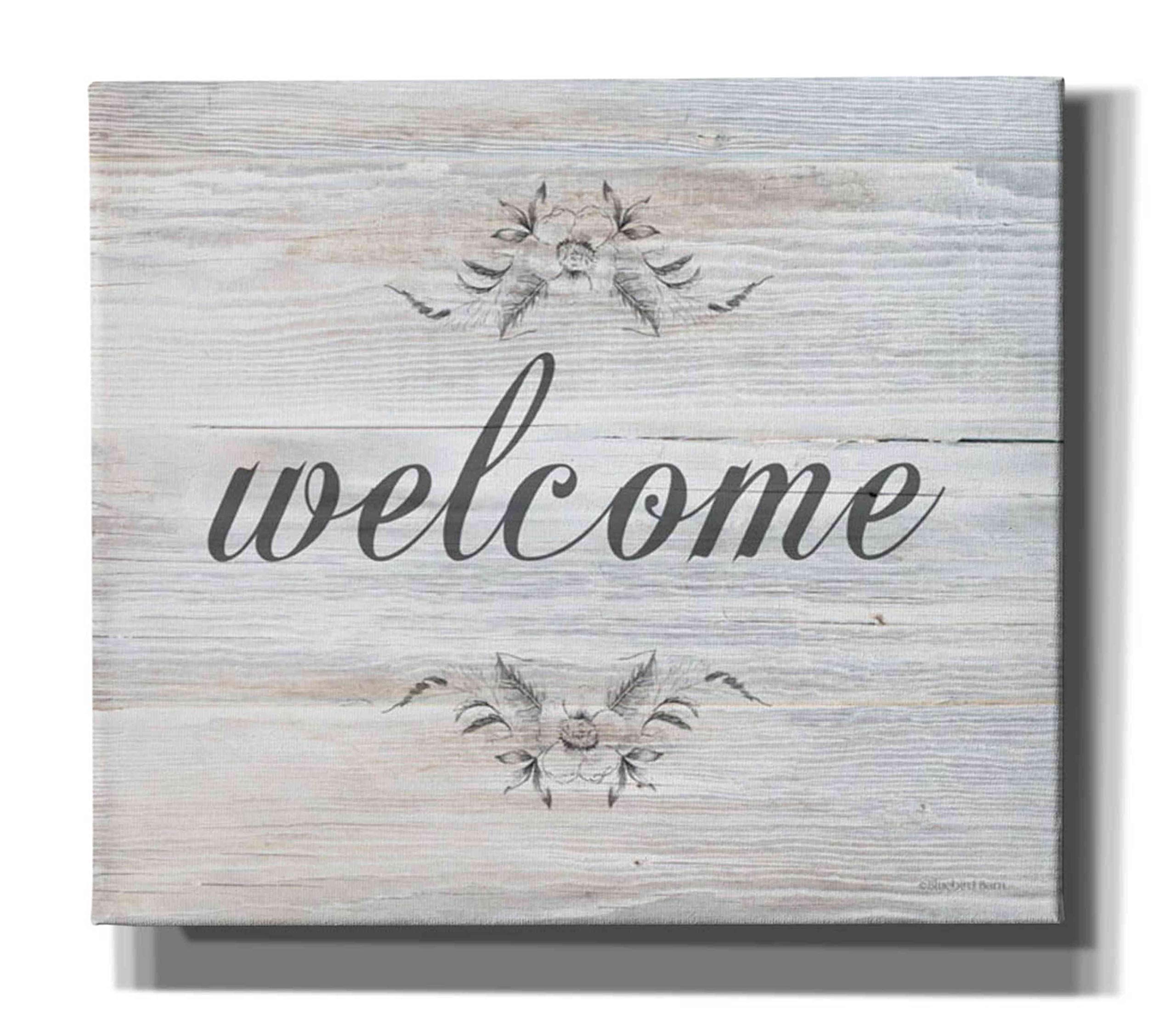 Bluebird Barn 'Welcome' Graffiti Canvas Wall Art - 30