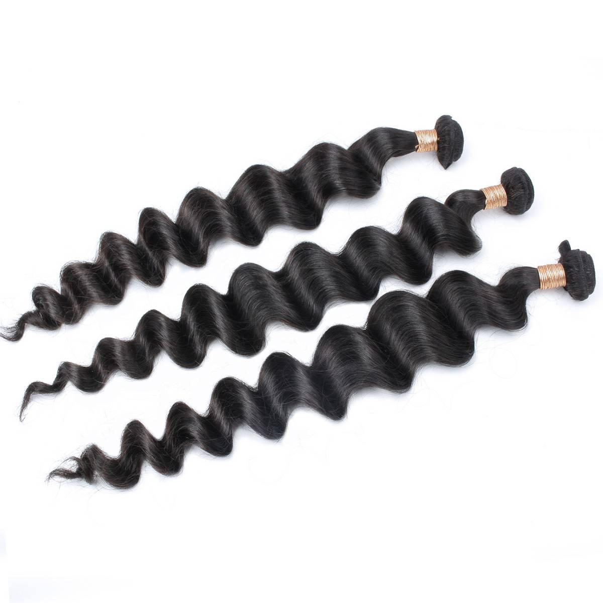 100% Human Hair Loose Wave Bundles for Extensions & Weaves | Natural Soft Wavy Hair for Styling & Volume | Perfect for Daily Wear, Parties & Special Occasions