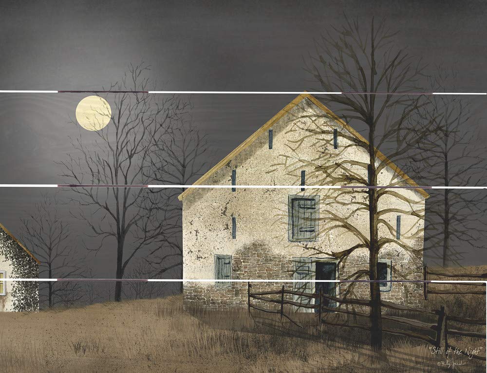 Rustic Pallet Art - Still of the Night Wall Decor | Handmade Wooden Painting for Living Room, Bedroom & Office | Perfect for Farmhouse, Vintage & Industrial Home Decor Styles