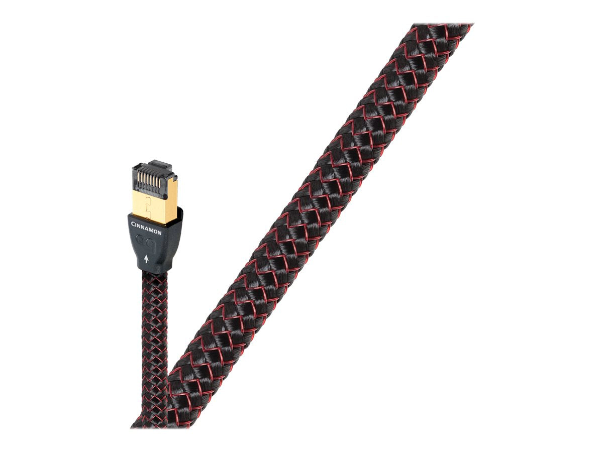 Audioquest Cinnamon RJ/E Ethernet Cable - High-Speed Internet & Streaming for Home Theater, Gaming, and Office Networks