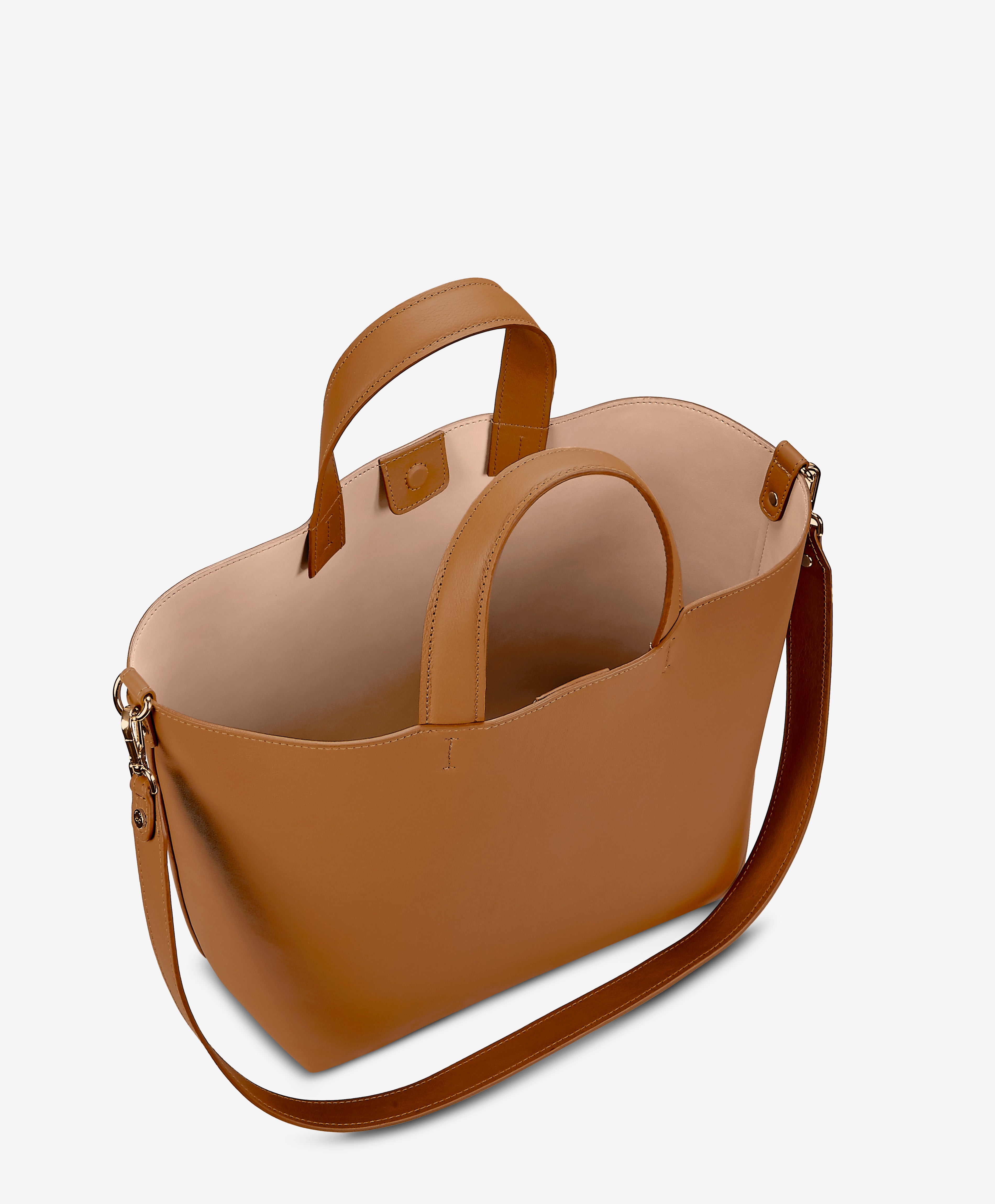 Premium Austin Tote Bag in British Tan - Genuine European Calfskin Leather Handbag for Women | Perfect for Work, Travel & Everyday Use