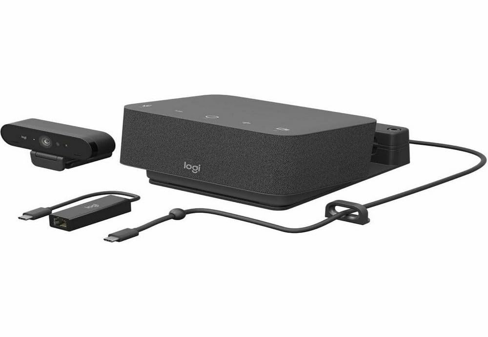 Logitech LogiDock Video Booth Kit with Webcam & Speaker - 991-000451 for Zoom Meetings, Video Conferencing & Remote Work Setup