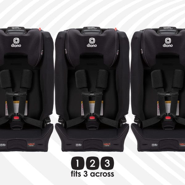 Diono Radian 3R SafePlus Convertible Car Seat - 3-in-1 Rear Facing, Forward Facing & Booster for Kids 5-120 lbs - Premium Safety for Infants, Toddlers & Big Kids - Perfect for Travel & Everyday Use