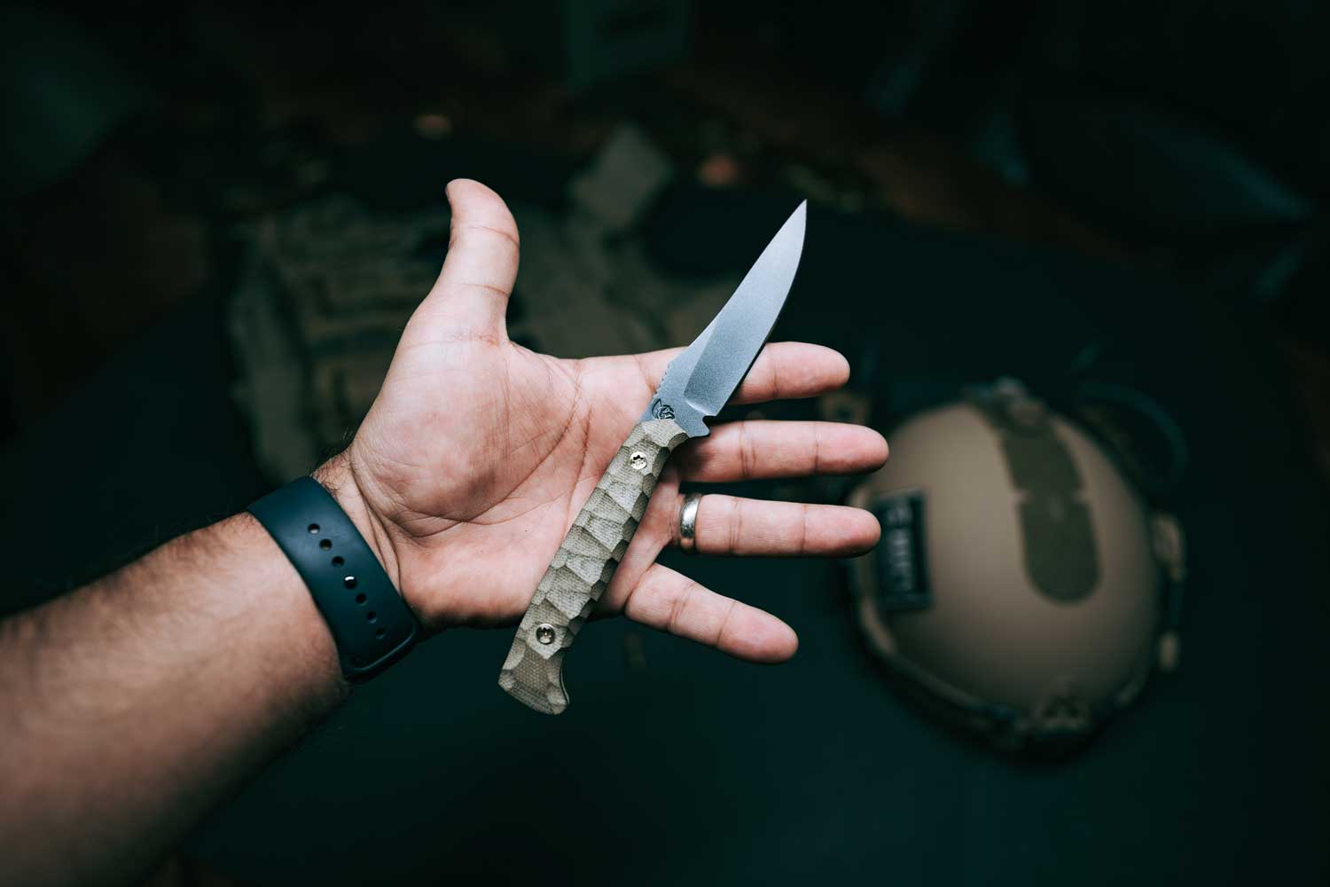 Premium HHV & Trained Monkey Blade Co. CAPO Knife - High-Quality Tactical Folding Pocket Knife for Outdoor Survival, Camping, Hunting & EDC (Everyday Carry)