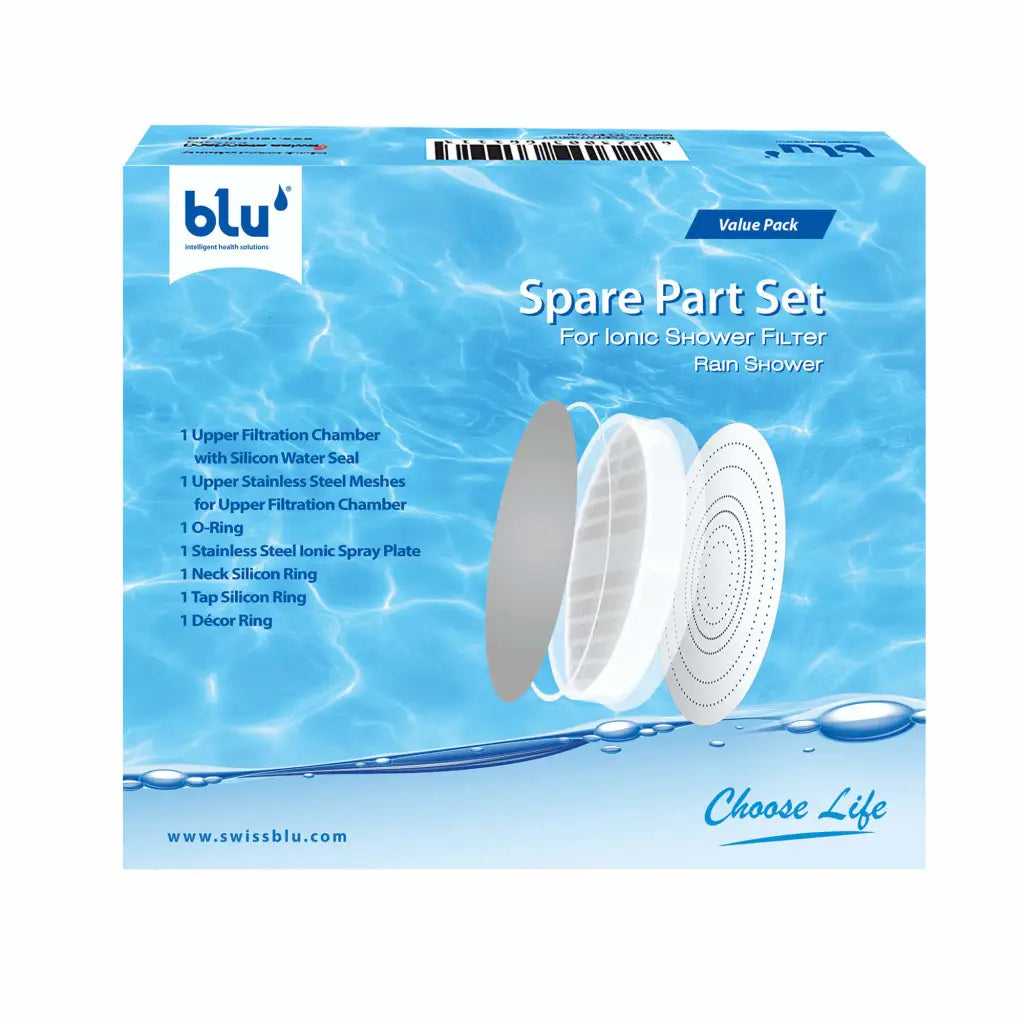 Ionic Shower Filter Replacement Parts Set - Upper Chamber Spare Kit for Clean & Refreshing Shower Experience | Perfect for Home, Gym, and Spa Use