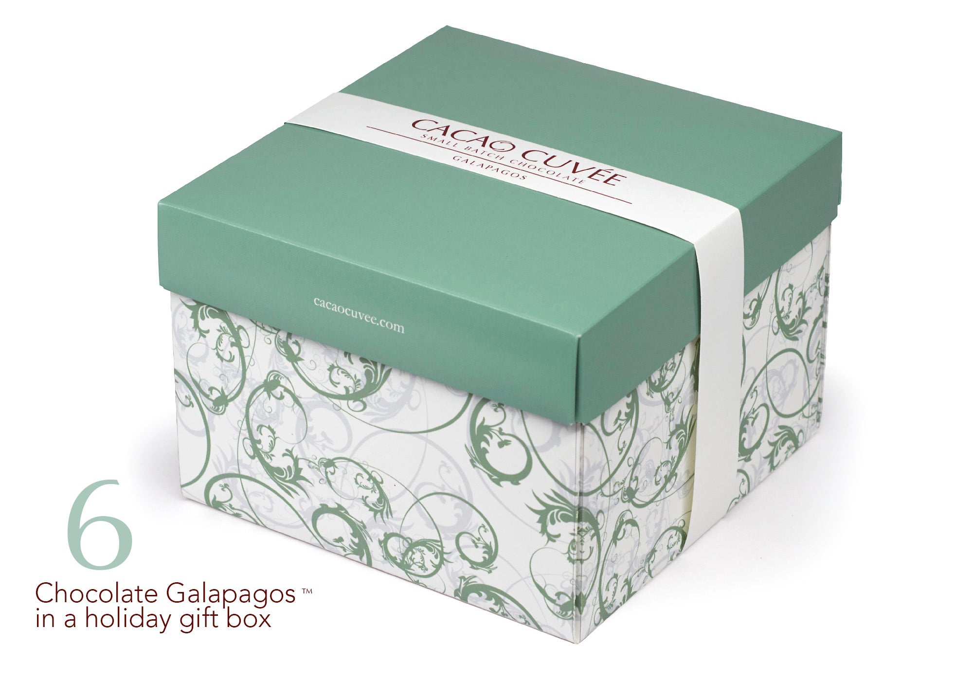 Premium Gift Box of 6 Chocolate Galapagos - 3 Dark Chocolate & 3 Milk Chocolate Truffles | Gourmet Dessert for Holidays, Birthdays & Corporate Gifting
