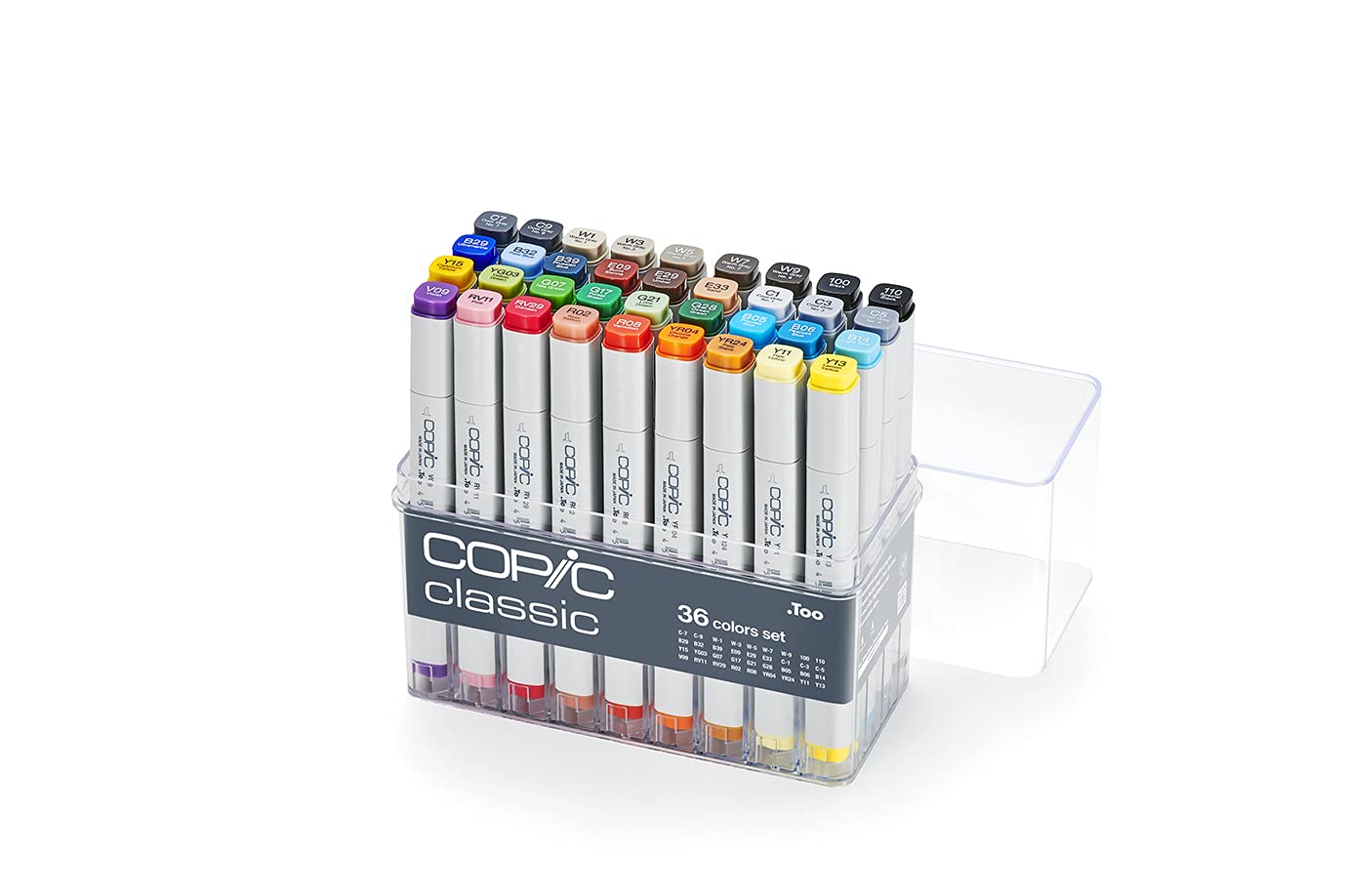 COPIC Classic 36-Piece Marker Set - Professional Alcohol-Based Art Markers for Drawing, Sketching, Manga & Illustration | Perfect for Artists, Designers & Beginners | Use for Coloring Books, Bullet Journals, Calligraphy & DIY Crafts