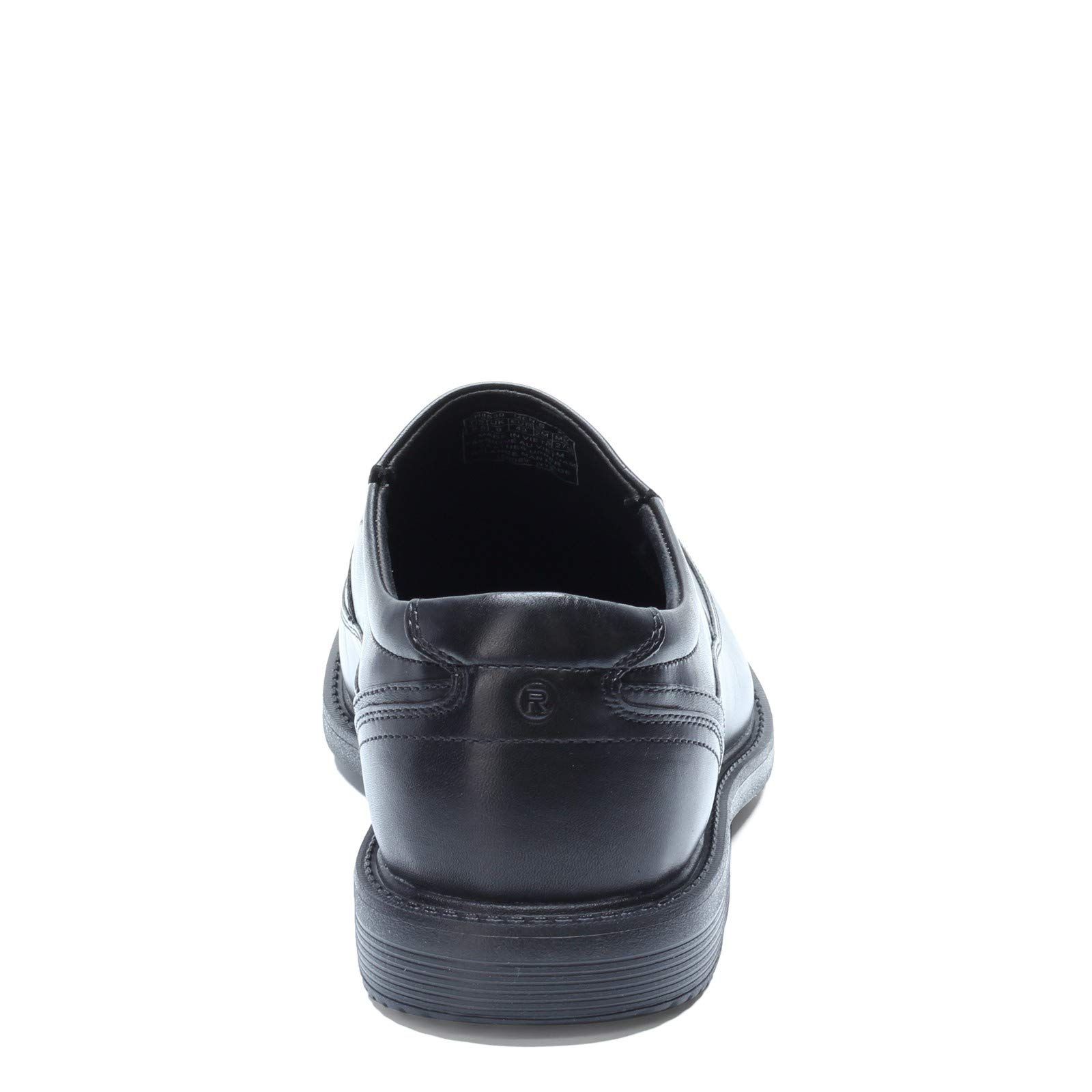 Rockport Men's Sherwood Bike Toe Slip-On Loafers - Comfortable Casual Shoes for Men, Black, Size 10 M - Perfect for Work, Office, and Everyday Wear