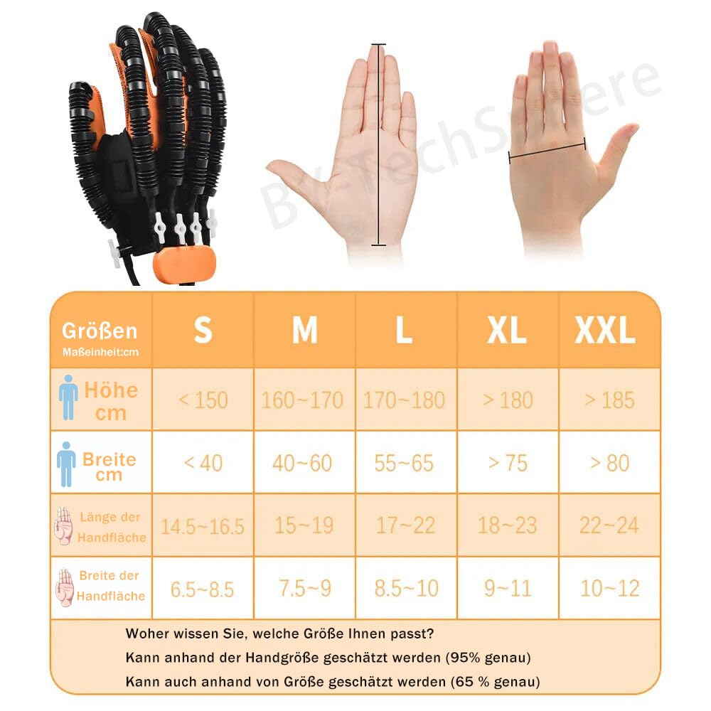 Stroke Rehabilitation Gloves for Hand Recovery - Finger Flexion Therapy Gloves for Hemiplegia & Physio Therapy - Ideal for Post-Stroke Hand Mobility Training at Home