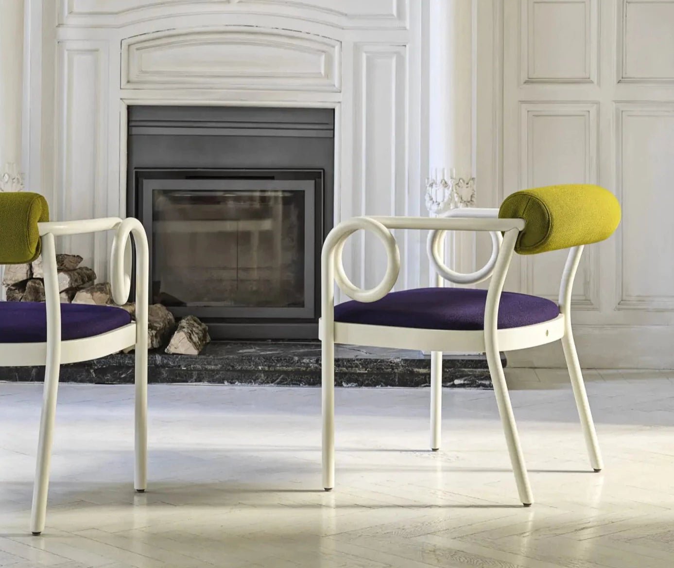 GTV Loop Lounge Chair - Modern Indoor/Outdoor Accent Chair for Living Room, Patio & Office - Stylish Comfort for Relaxing & Reading
