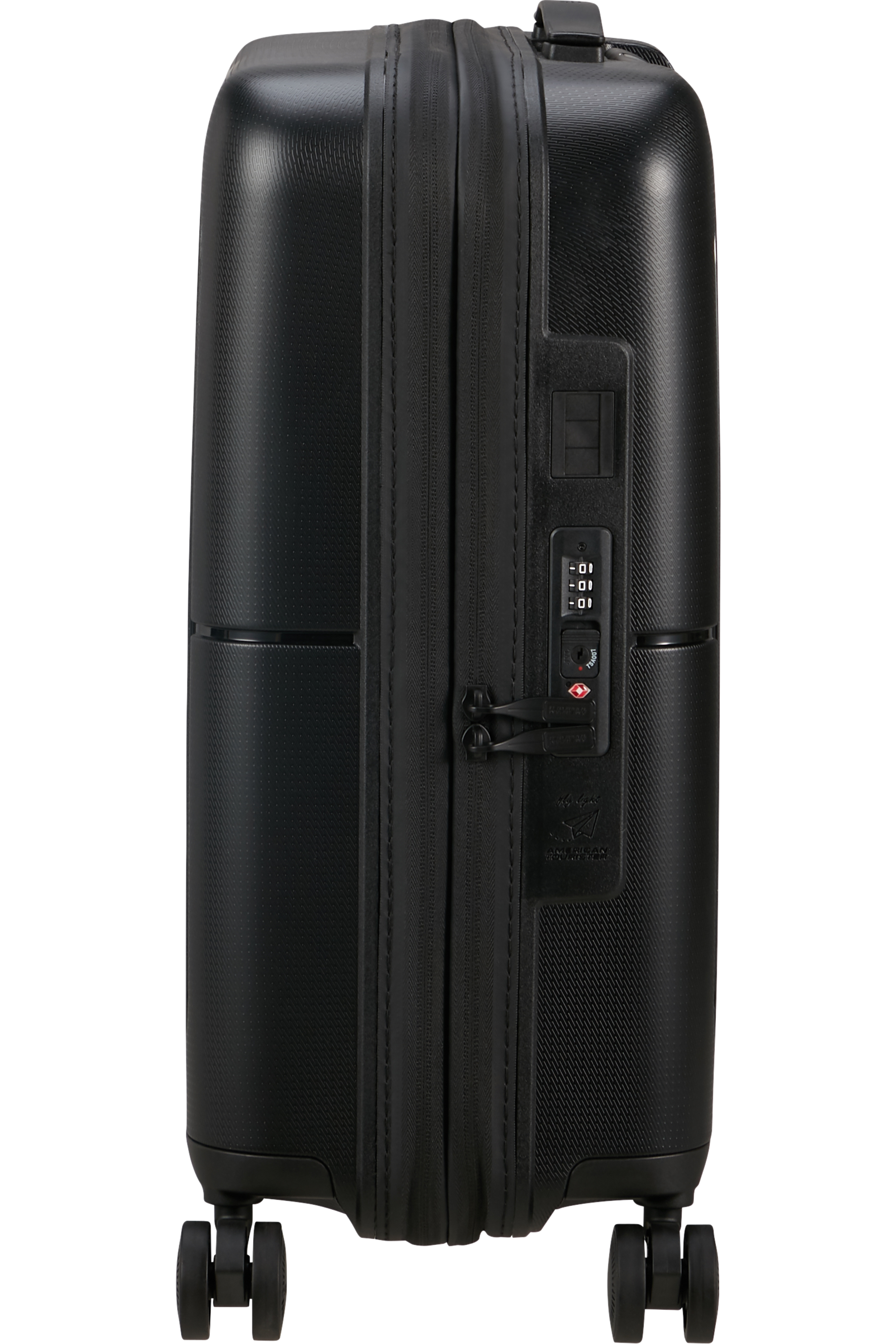 American Tourister Dashpop 55cm Black Carry-On Spinner Luggage - Perfect for Air Travel & Weekend Getaways