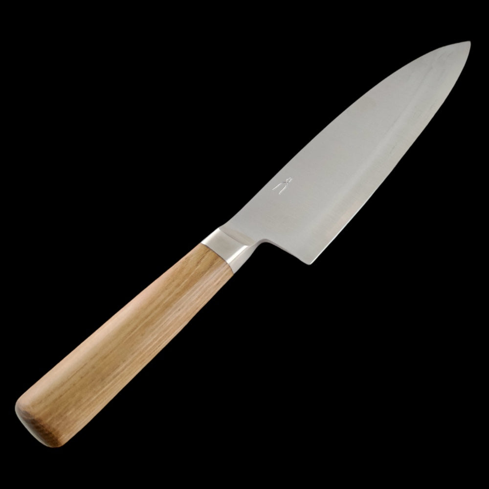 Tadafusa SLD Deba 150mm Japanese Chef Knife with Chestnut Sanjo Handle - Perfect for Sushi, Filleting Fish & Precision Cutting in Professional Kitchens