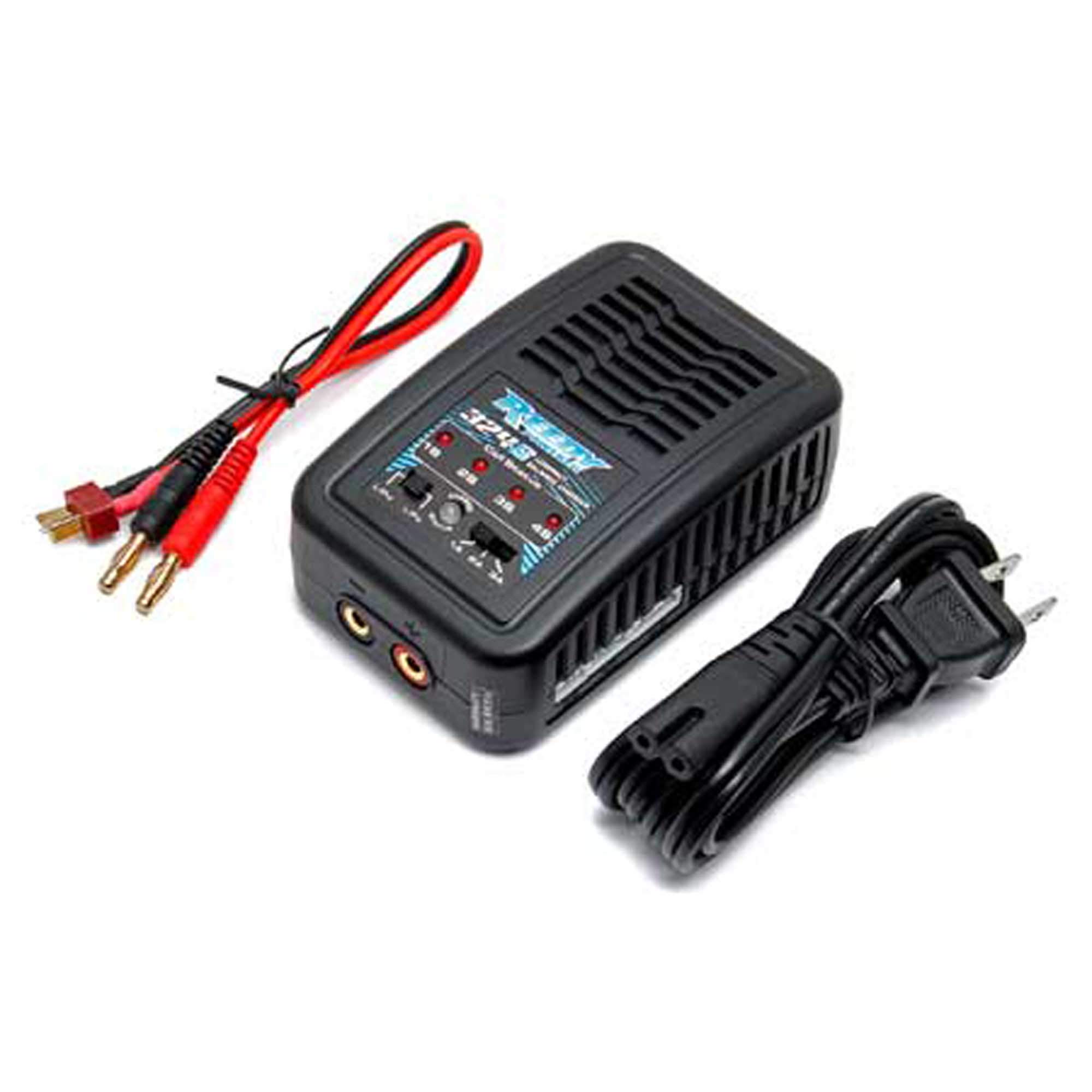 Team Associated 27201 Reedy 324-S Compact Balance Charger for RC Cars - Perfect for RC Vehicle Maintenance & Battery Charging