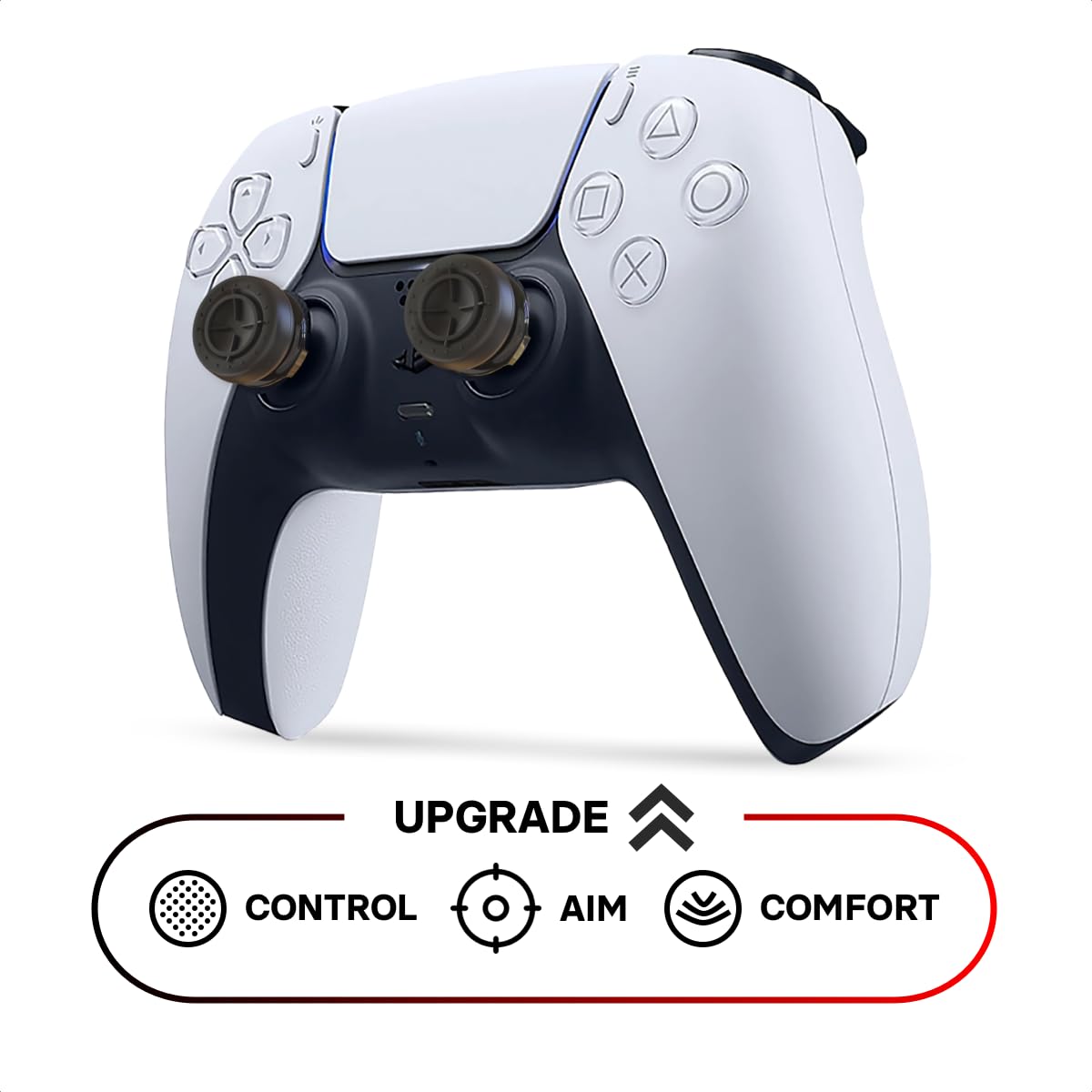 Premium PS5 Controller Thumbsticks & Concave Grips - High Precision Gaming Accessories for Playstation 5 & PS4 - Enhanced Control for FPS & Competitive Play - Perfect for Pro Gamers & Esports Tournaments