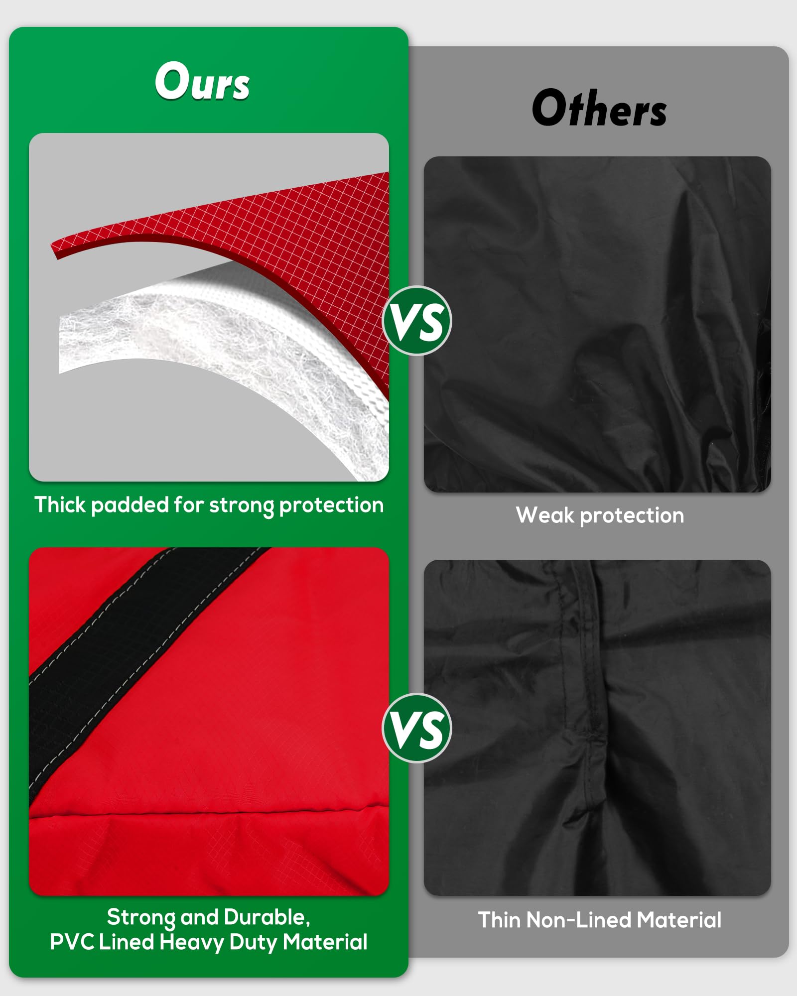 Lightweight Big Teeth Golf Sunday Bag | Small Par 3 Golf Bag for Driving Range & Practice | Foldable Carry Shoulder Strap | Multi-Color Options | Perfect for Short Courses, Travel & Casual Play