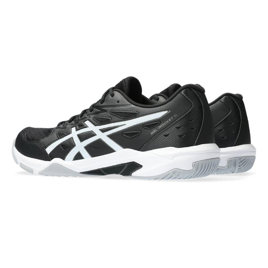 ASICS Gel Rocket 11 Men's Volleyball Shoes - Lightweight Indoor Court Sneakers for Badminton, Squash & Tennis (Black/Gunmetal) | Non-Marking Rubber Sole for Gym & Sports Performance