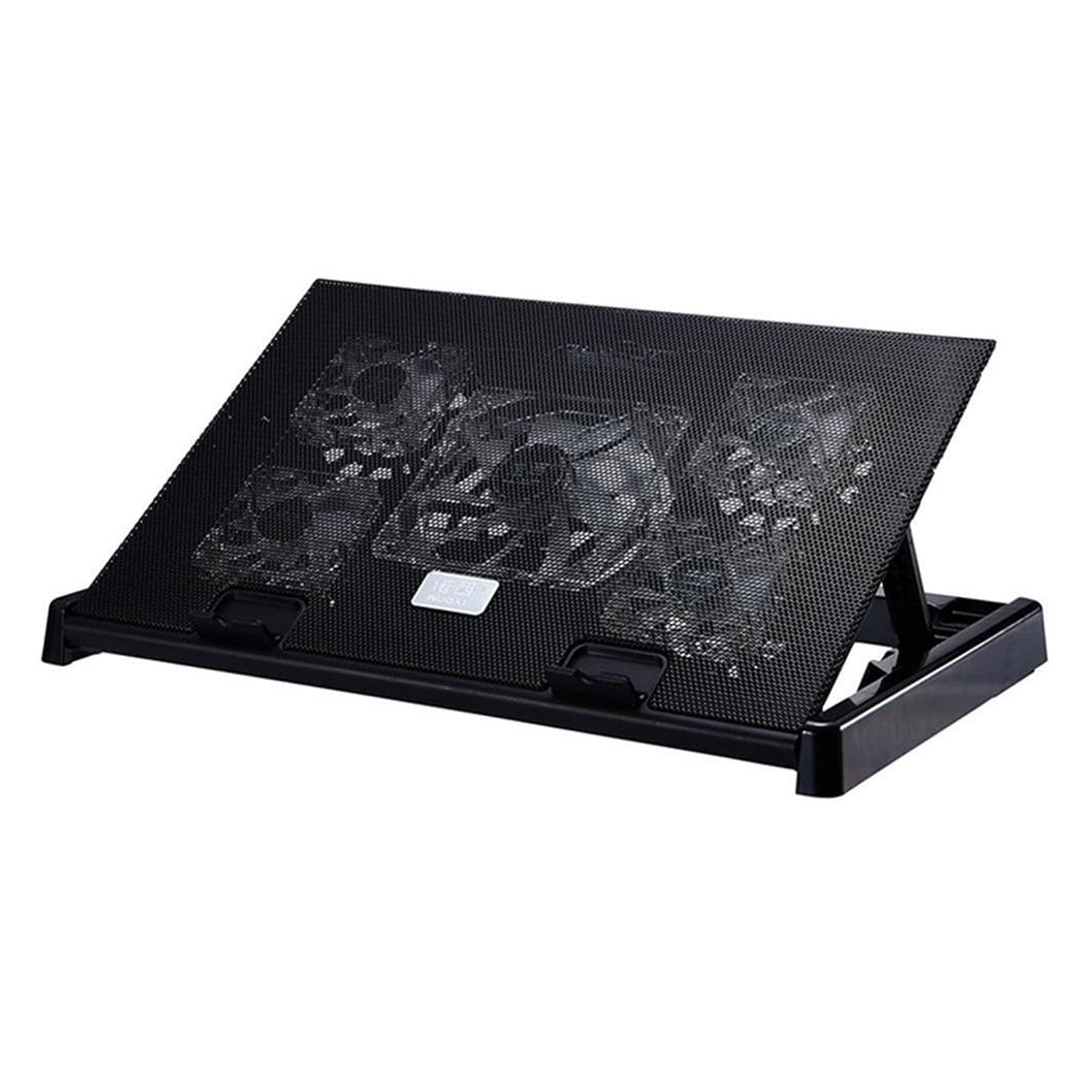 Best Laptop Cooling Pad for 15.6-17 Inch Notebooks - Adjustable Stand with 5 Cooling Fans & 2 USB Ports - Black | Perfect for Gaming, Office Work & Overheating Prevention