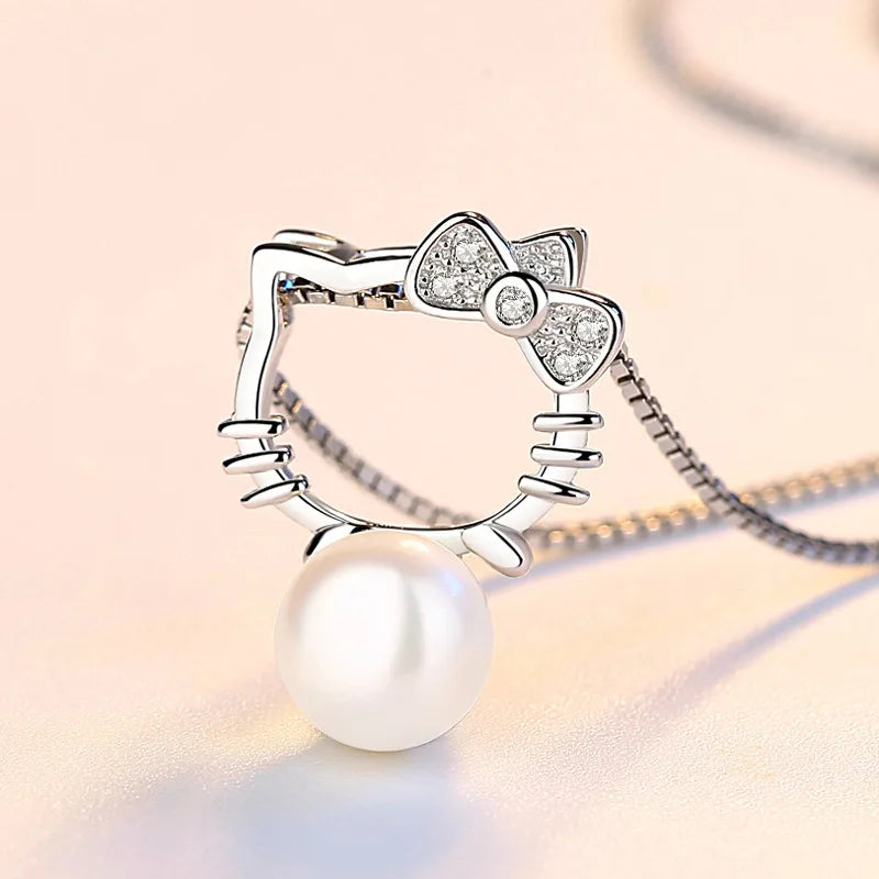 Natural Freshwater Pearl Cat Collar Charm - Elegant & Durable Pet Accessory for Cats, Perfect for Special Occasions & Daily Wear