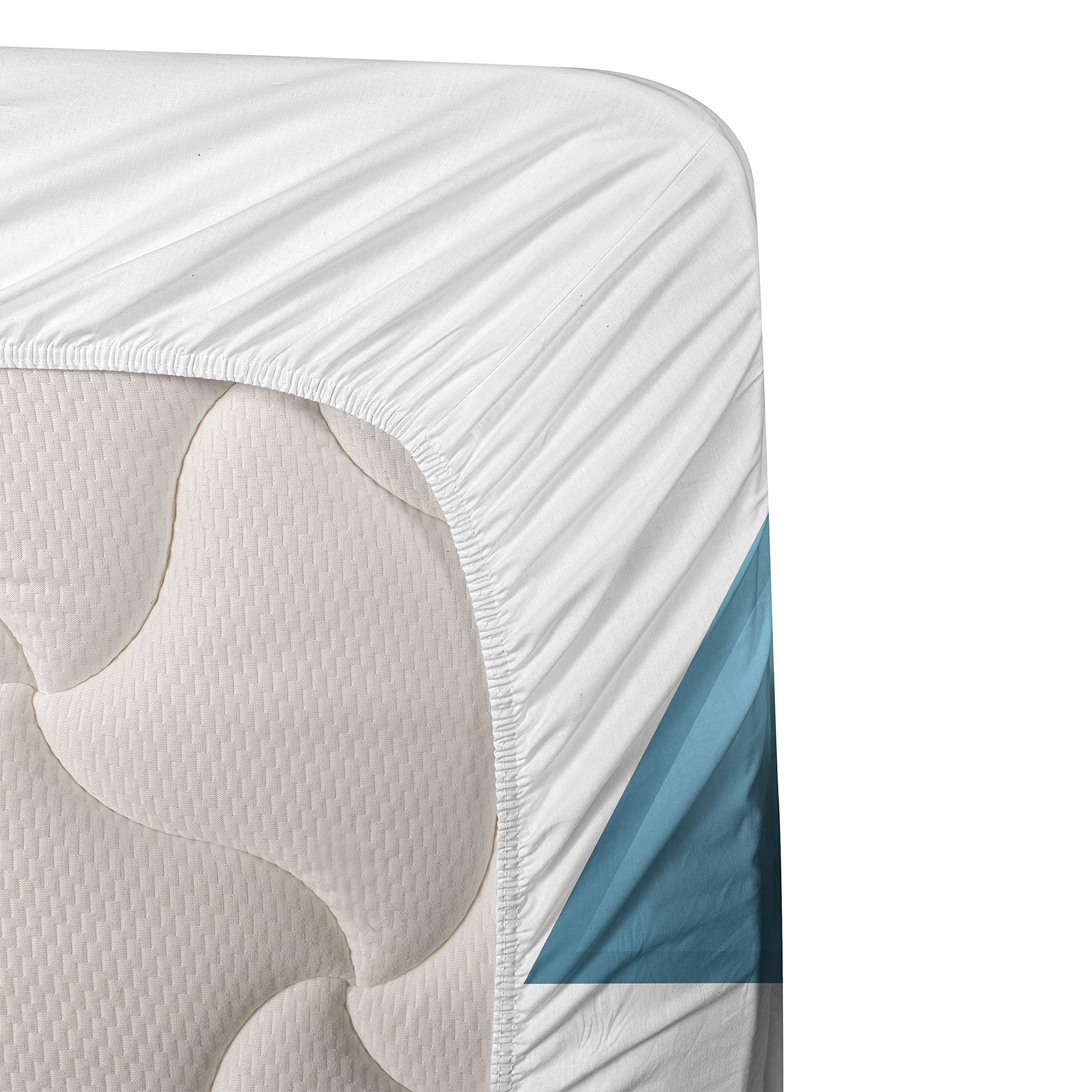 Ambesonne Science-Themed 4-Piece Sheet Set - Geometric Shapes with Funny Faces Cartoon Design, Soft Green & Purple Bedding (King Size) | Perfect for Kids' Rooms, Dorm Decor & Science Enthusiasts