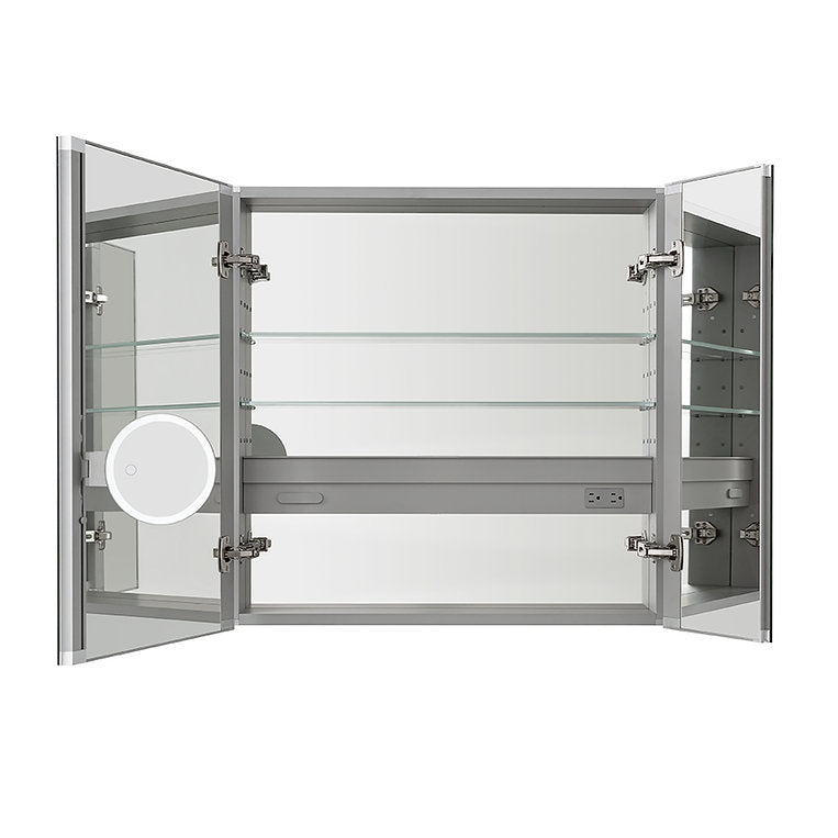 Aquadom Royale 36x36 Inch Bathroom Medicine Cabinet with Mirror - Perfect for Bathroom Storage & Vanity Organization