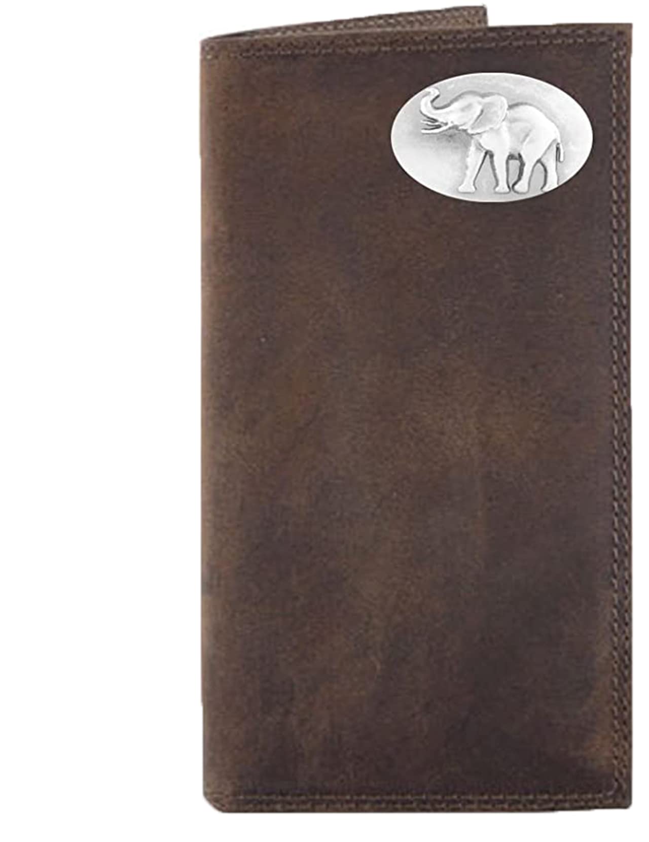 Genuine Crazy Horse Leather Roper Wallet for Men - Brown Long Bifold Wallet with RFID Protection - Perfect for Everyday Use, Travel & Western Style Fashion