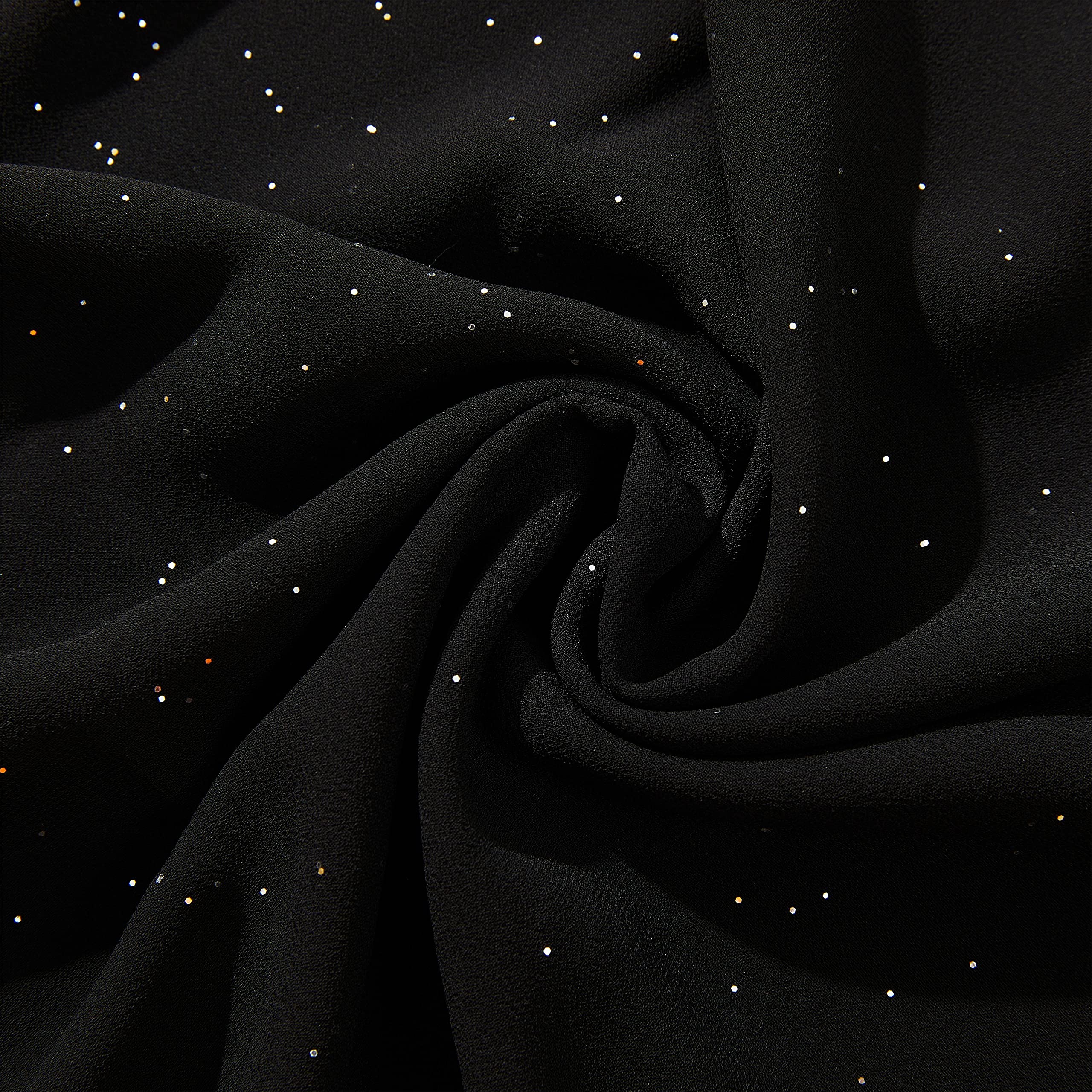 Elegant Sheer Chiffon Shawls & Wraps for Women - Soft Silky Sparkly Wedding Bridal Scarf - Perfect for Evening Dresses, Formal Events & Special Occasions