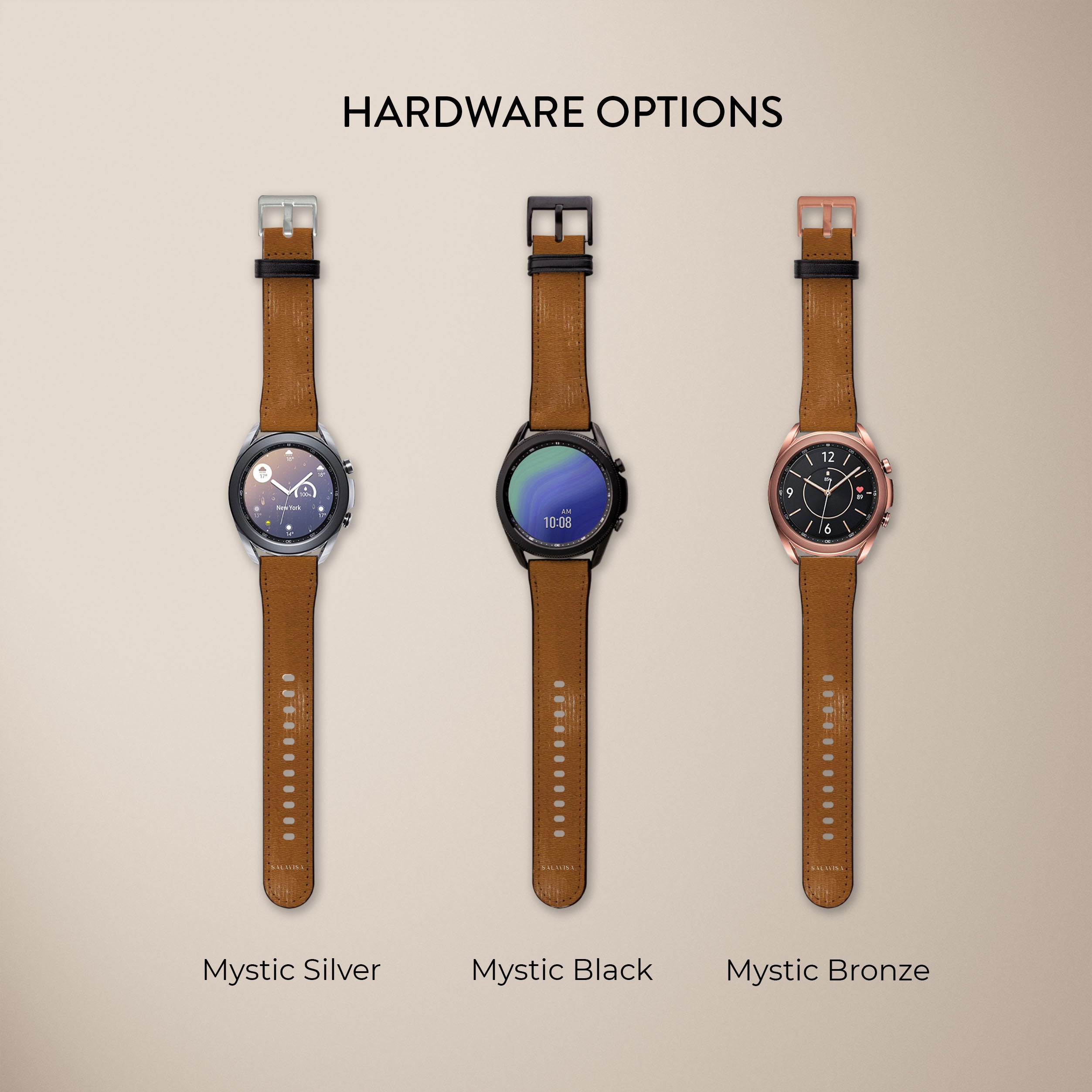 Premium Brown Clay Galaxy Watch Band - Durable & Stylish Replacement Strap for Samsung Galaxy Watch - Perfect for Workouts, Outdoor Adventures & Everyday Wear