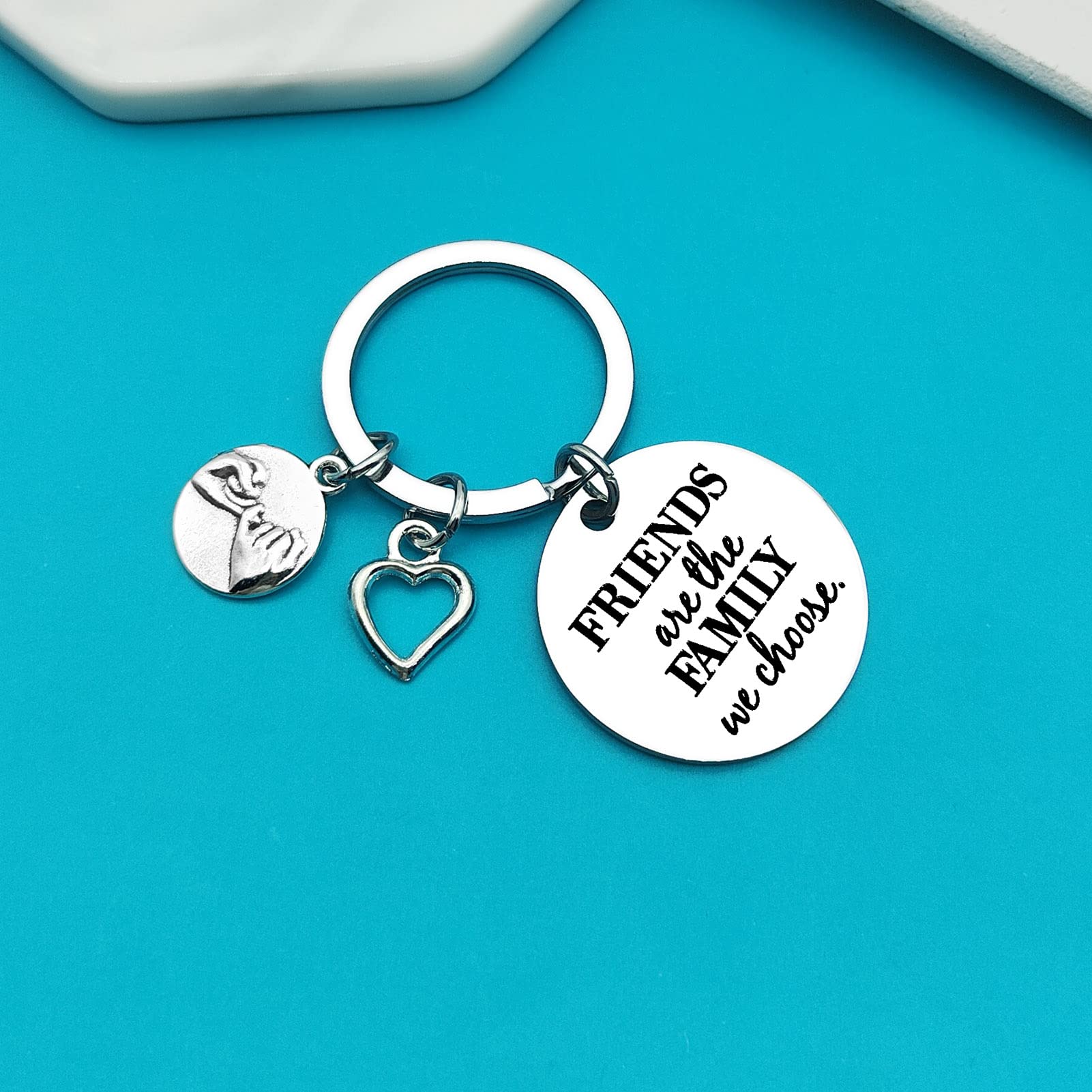 **Best Friend Keychain - Meaningful Friendship Gifts for Women, Graduation, Christmas & Birthday Presents - 