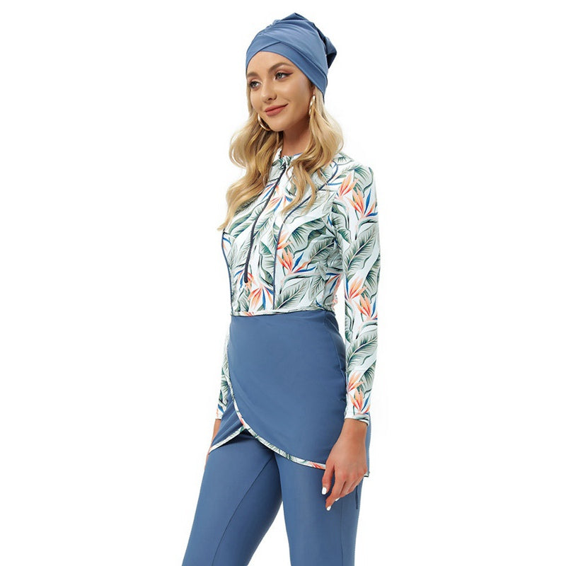 3 Piece Swimwear Set - Modest Burkini Bathing Suit for Women | Beach, Pool & Water Sports | UV Protection & Quick Dry Fabric