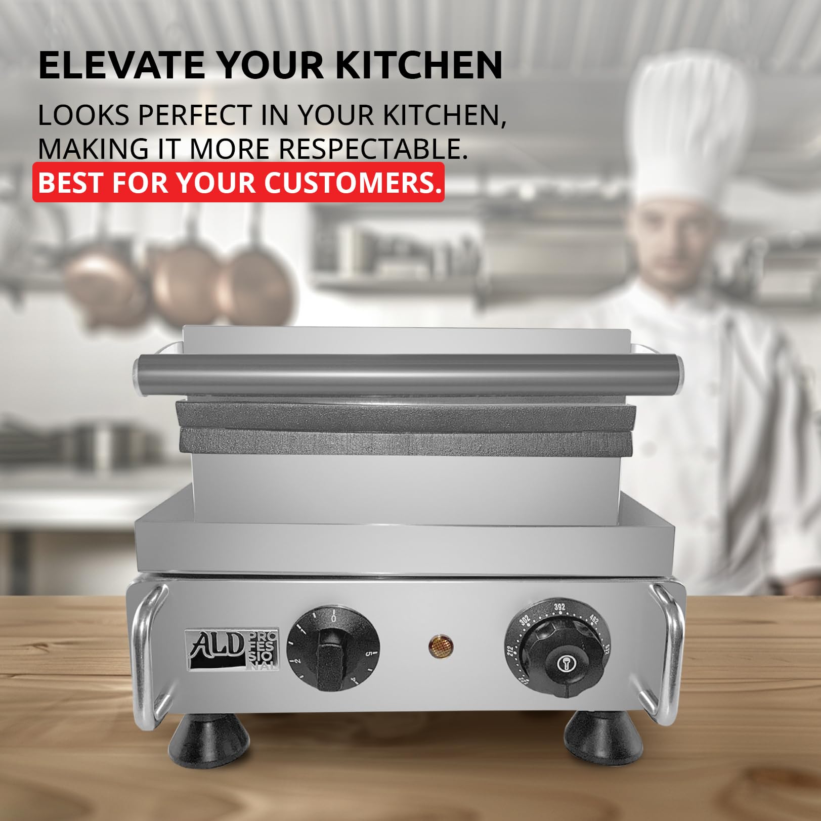 ALDKitchen Waffle Stick Maker - 4 Stick Waffle Machine with 110V for Homemade Belgian Waffles | Perfect for Breakfast, Parties & Kids Snacks | Non-Stick & Easy to Clean