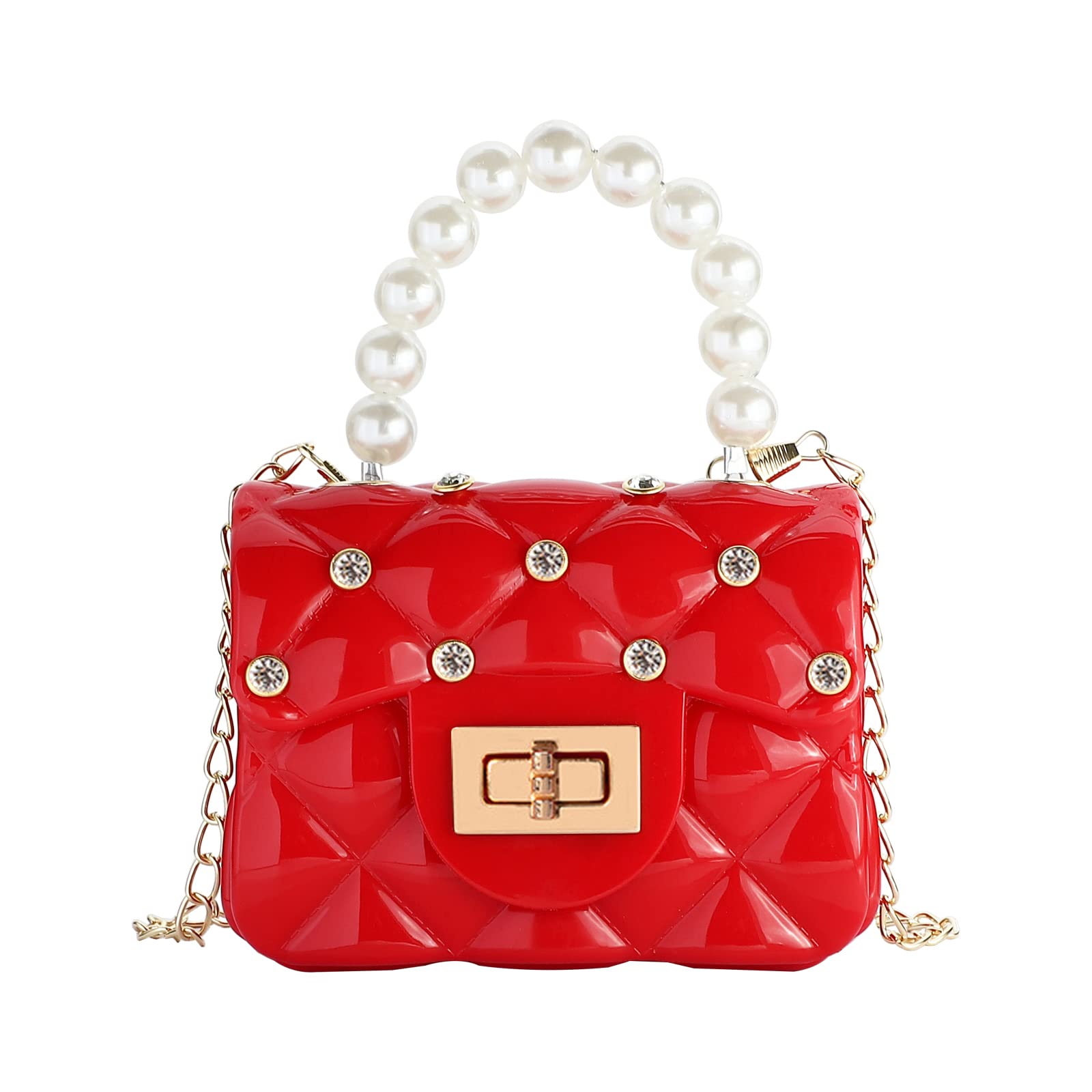 SOTOGO Little Girls Crossbody Purse - Cute Princess Handbag with Mini Chain for Toddlers & Kids | Perfect for Birthday Gifts, Dress-Up Play, and Everyday Use
