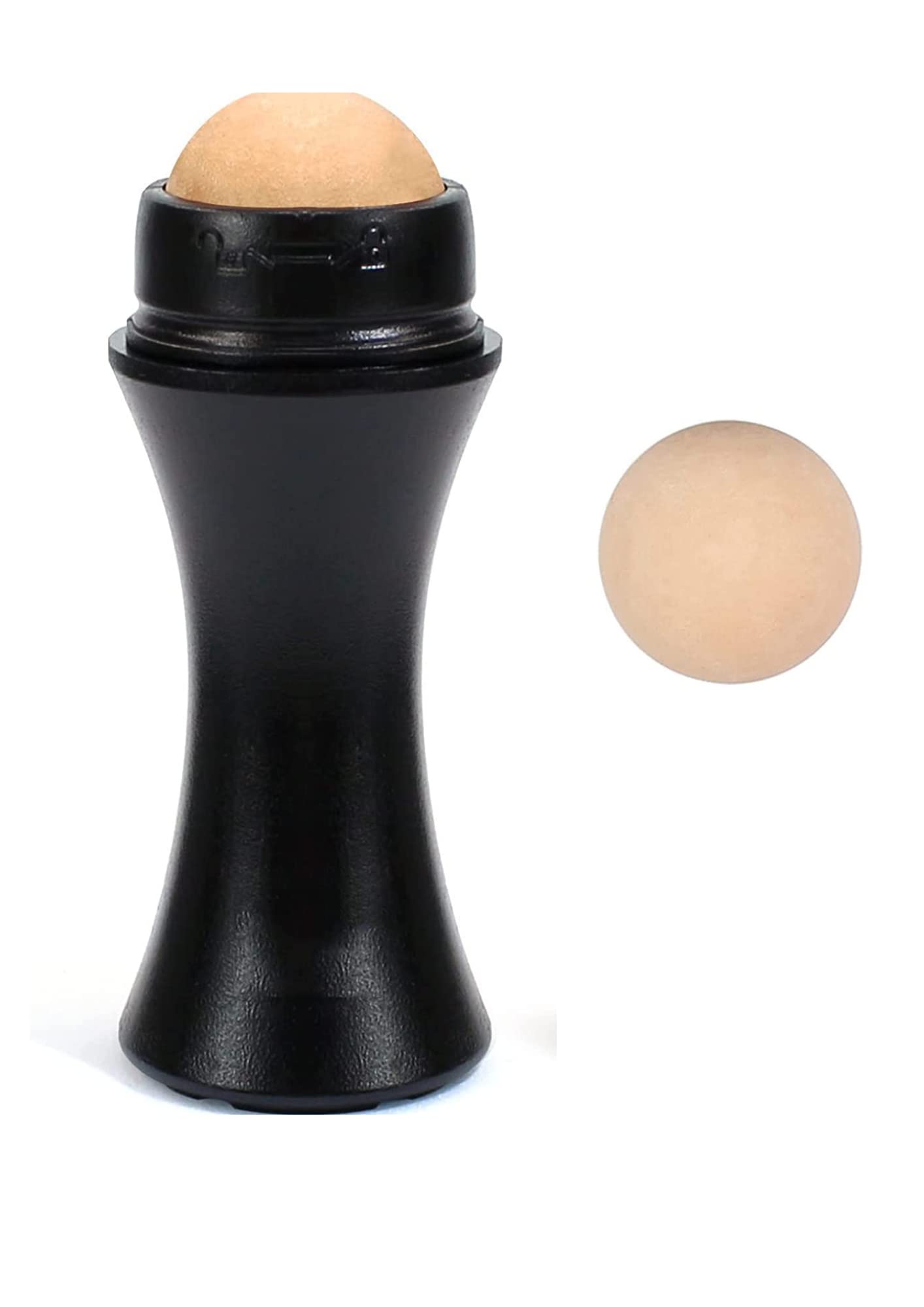 CORSULA Volcanic Face Roller for Oily Skin | Oil Absorbing Massager with 2 Replaceable Volcanic Balls | Reusable Oil Control Tool for Instant Shine Reduction | Perfect for On-the-Go Touch-Ups & Makeup Prep
