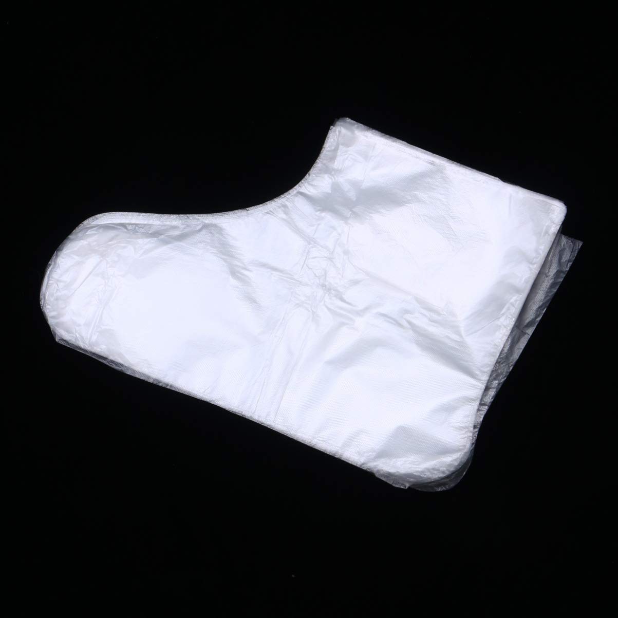 Exceart 200-Pack Disposable Paraffin Wax Booties - Clear Plastic Foot Covers for Pedicure, Hot Spa Wax Treatment & Thermal Therapy - Ideal for Salon, Home Spa & Professional Foot Care