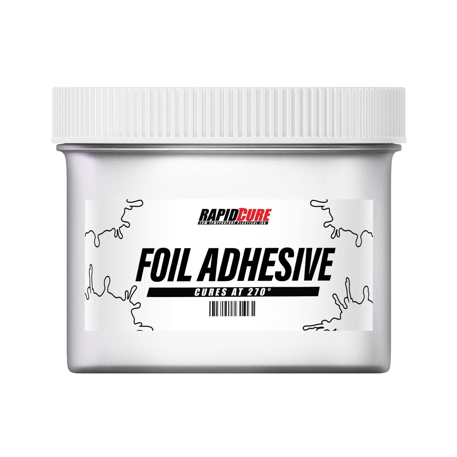 Rapid Cure® Screen Printing Ink Foil Adhesive (1 Gallon - 128oz) - Fast Drying Plastisol Ink for Fabric & T-Shirt Printing - Made in USA - Perfect for DIY Crafts, Custom Apparel & Professional Screen Printing