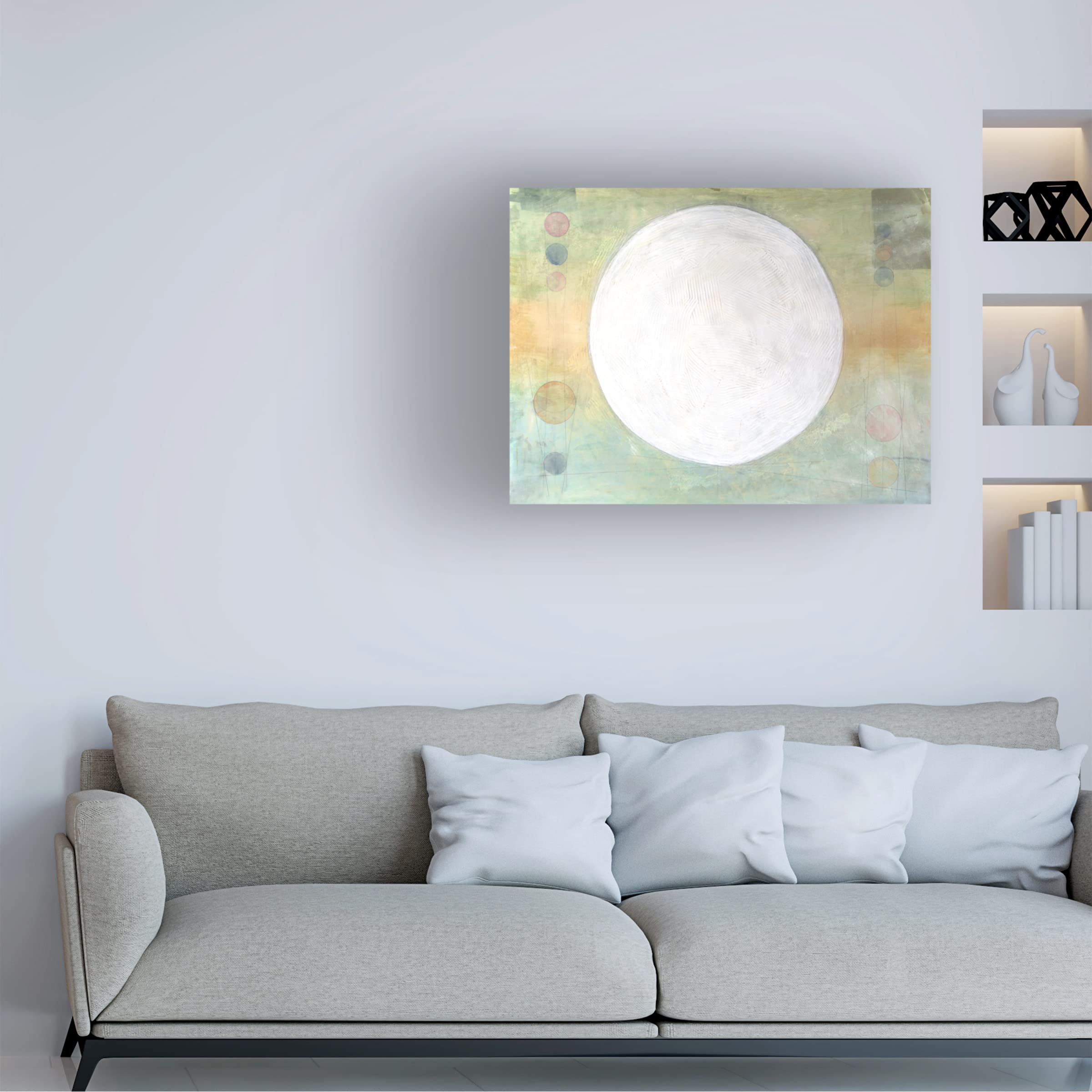 Renee W Stramel Celestial Skies I Canvas Wall Art Print - Modern Home Decor for Living Room, Bedroom & Office - Stretched Framed Ready to Hang