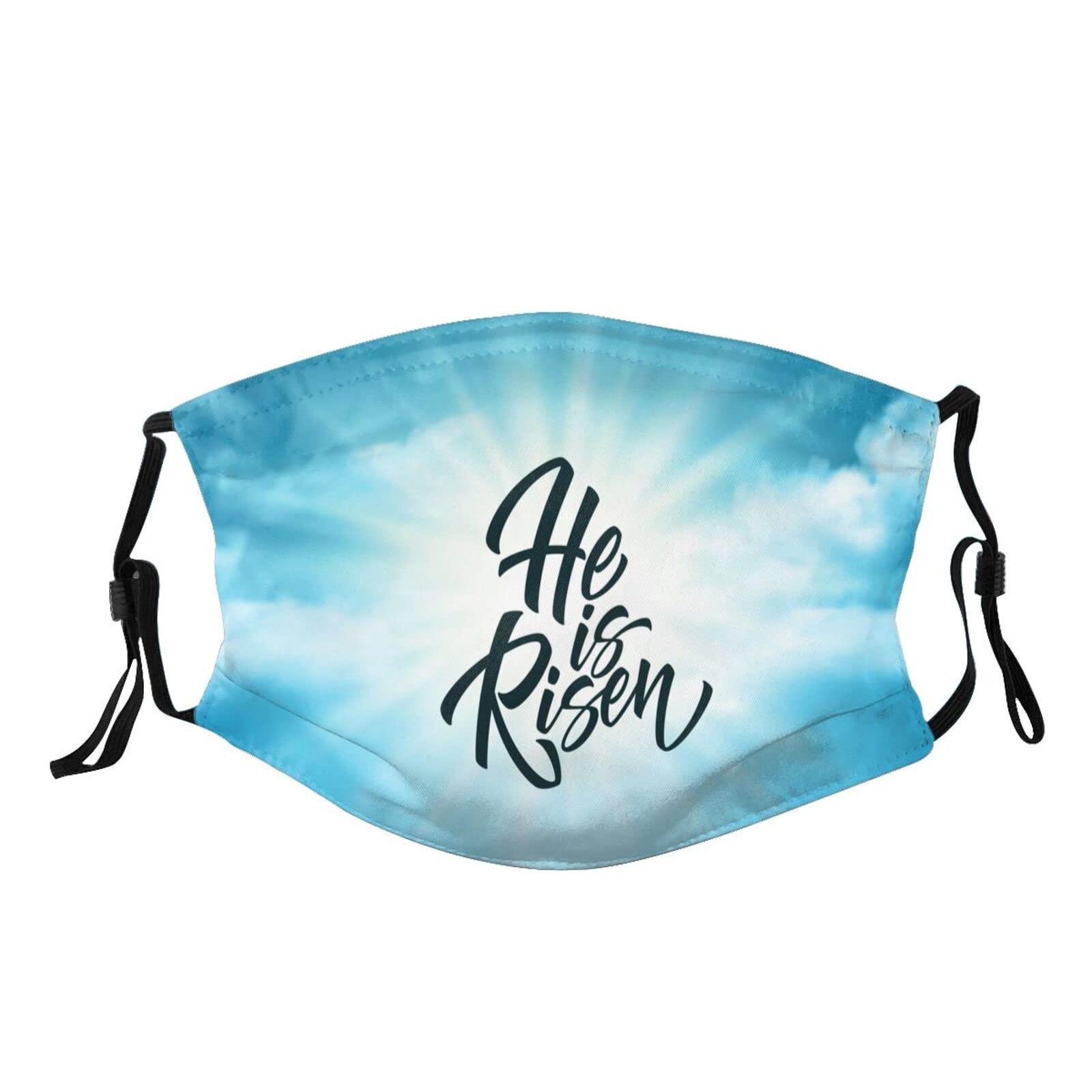 Tropical Leaves Cross Pattern Face Mask - Washable & Reusable Bandana with 2 Filters for Adults (Men & Women) - Perfect for Outdoor Activities, Travel, and Daily Protection