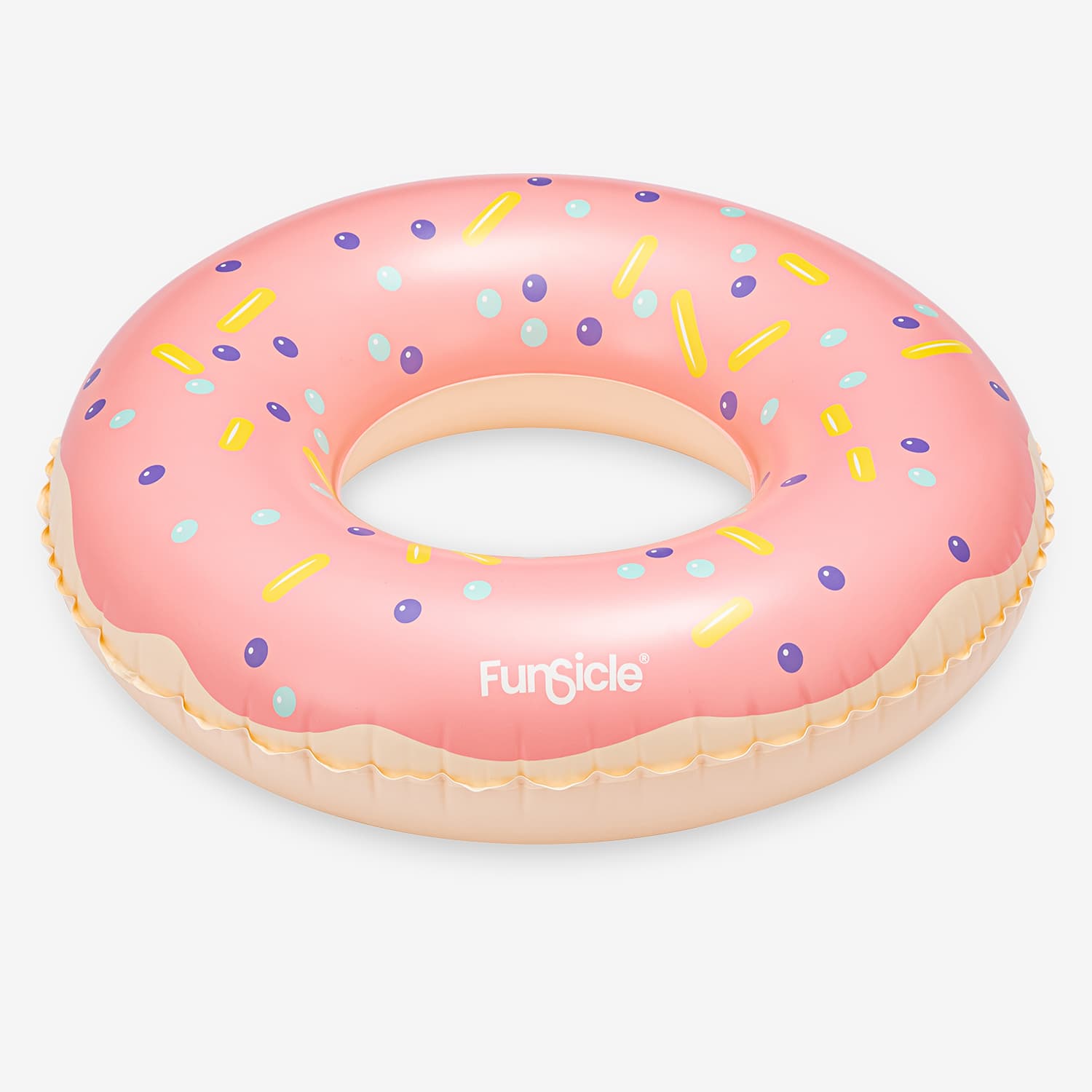 Pink Donut FunTube Inflatable Pool Float - Fun Water Toy for Kids & Adults, Summer Beach Party, Pool Party Accessories