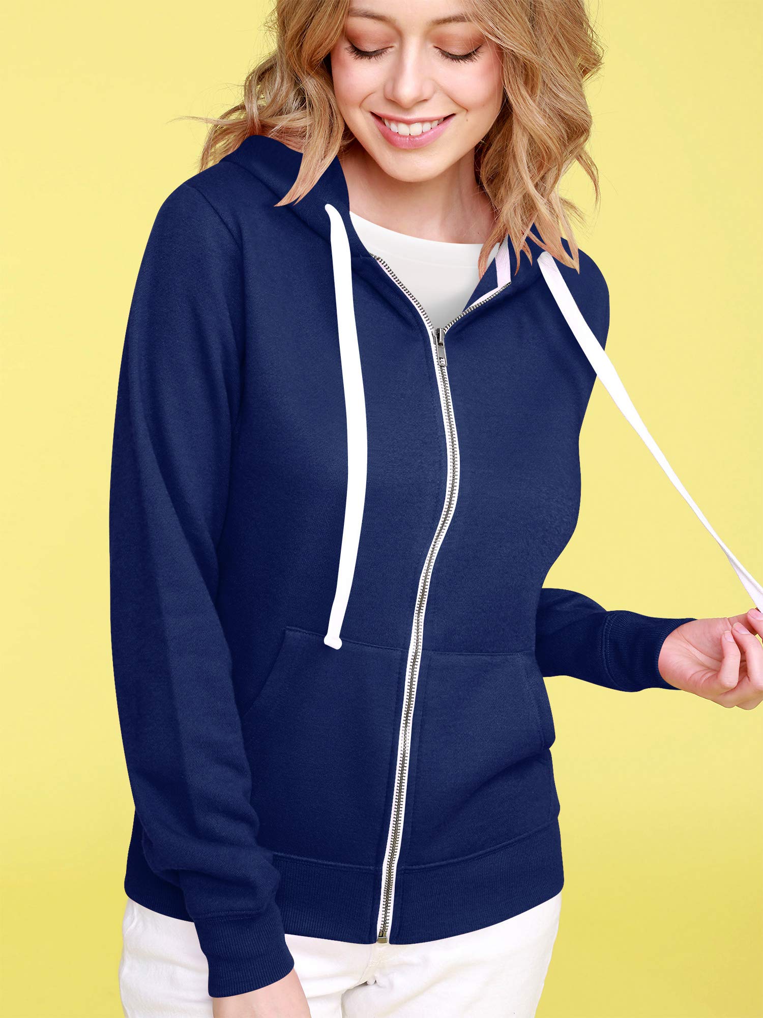 CTC Women's Active Fleece Zip-Up Hoodie Sweater Jacket - Warm & Comfortable Workout Top for Running, Yoga & Outdoor Activities