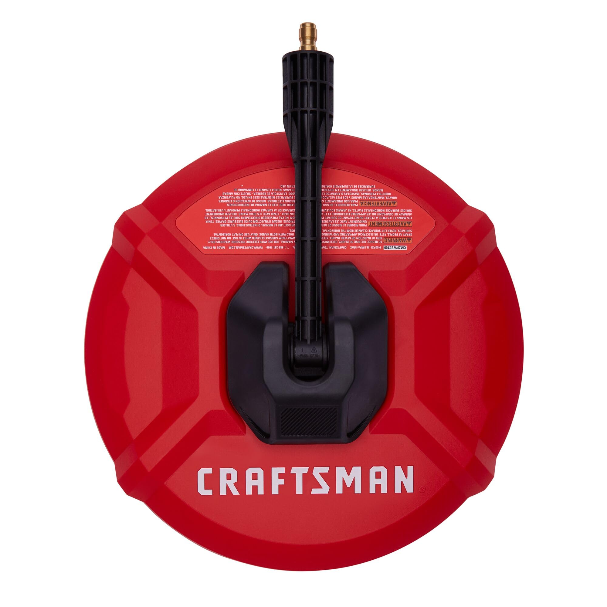 CRAFTSMAN 12 Inch Surface Cleaner for Pressure Washer - Heavy Duty Concrete Driveway & Patio Cleaning Attachment (CMZPWSC100) - Perfect for Home, Garage and Outdoor Cleaning Projects