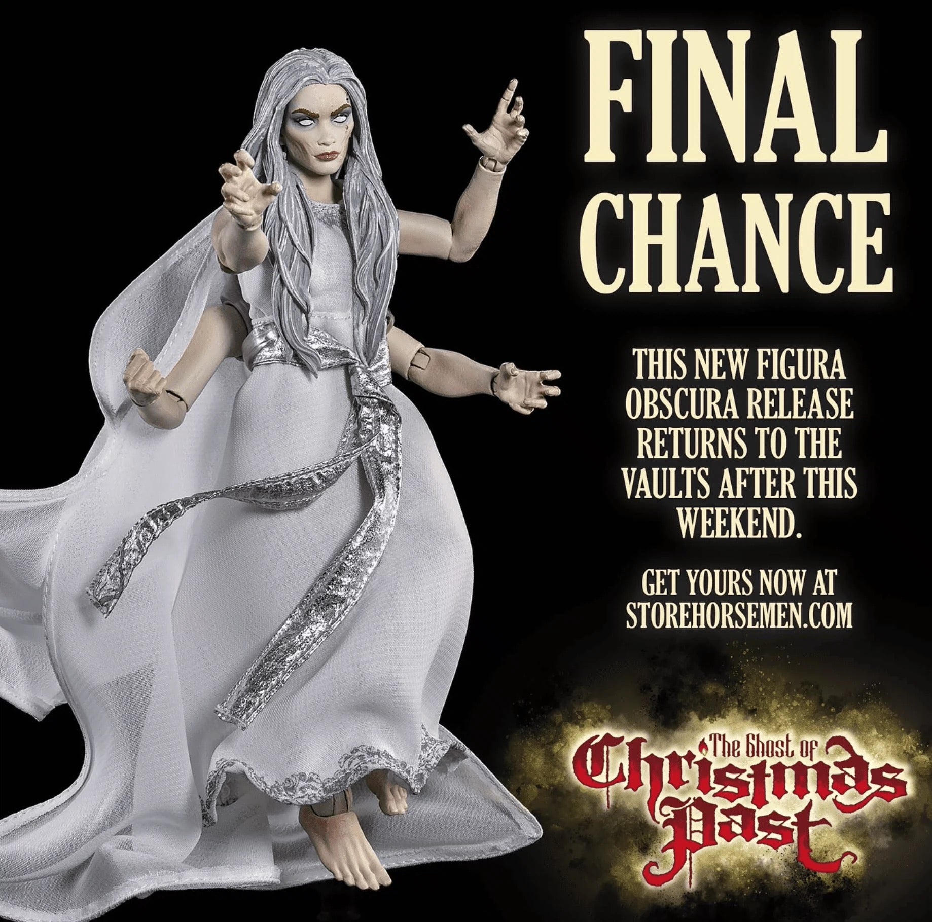 Mythic Legions 1/12 Scale 6-Inch Action Figure - The Ghost of Christmas Past by Four Horsemen Studios | Collectible Figura Obscura Series | Perfect for Holiday Displays & Fantasy Collectors