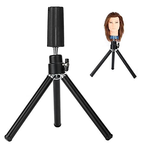 Professional Aluminum Alloy Portable Tripod Stand for Hairdressing Training Head - Salon Styling Mannequin Holder for Teaching & Practice - Perfect for Beauty Schools, Home Practice & Professional Salons