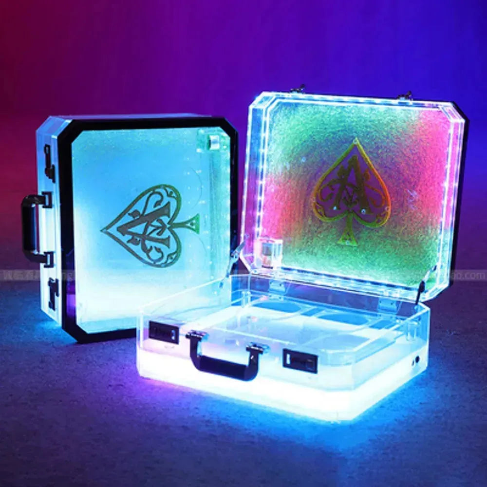 Ace of Spade LED Champagne Display Case - Rechargeable Luminous Bottle Presenter for Nightclub, Party & Lounge | Perfect for VIP Tables, Celebrations & Luxury Events