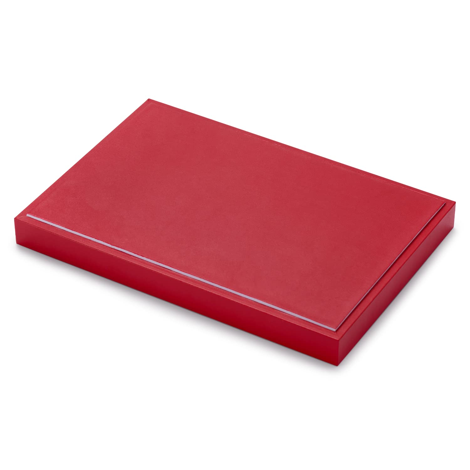 Oirlv 24 Grid Red Leather Jewelry Organizer Tray with Removable Inserts & Stackable Design - Perfect for Necklace, Ring, Earring Storage in Dresser, Vanity & Travel Jewelry Case