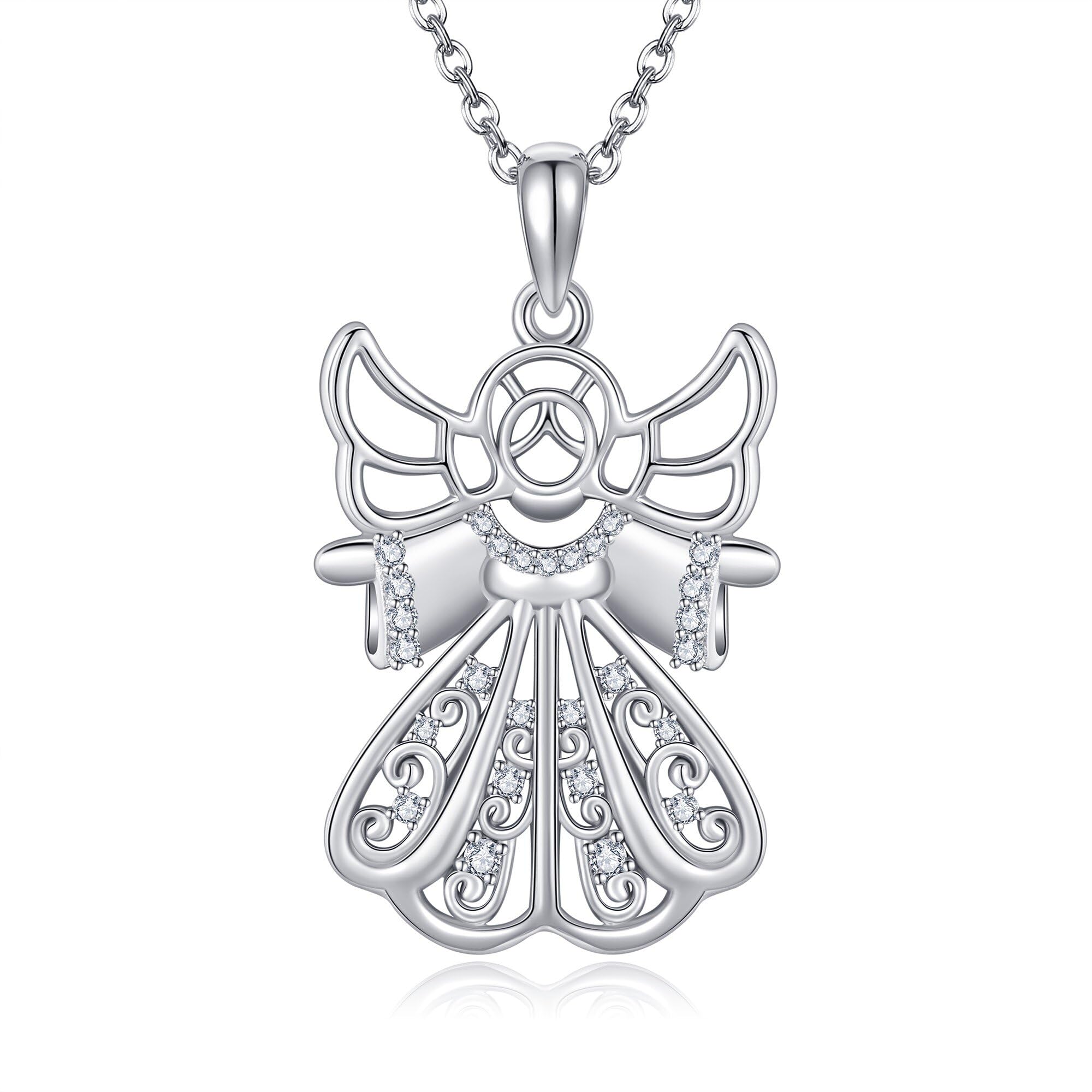 YAFEINI Hug From Heaven Necklace - 925 Sterling Silver Angel Wing Pendant for Women, Elegant Gift for Birthday, Christmas & Special Occasions | Perfect for Everyday Wear, Date Nights & Meaningful Gifts