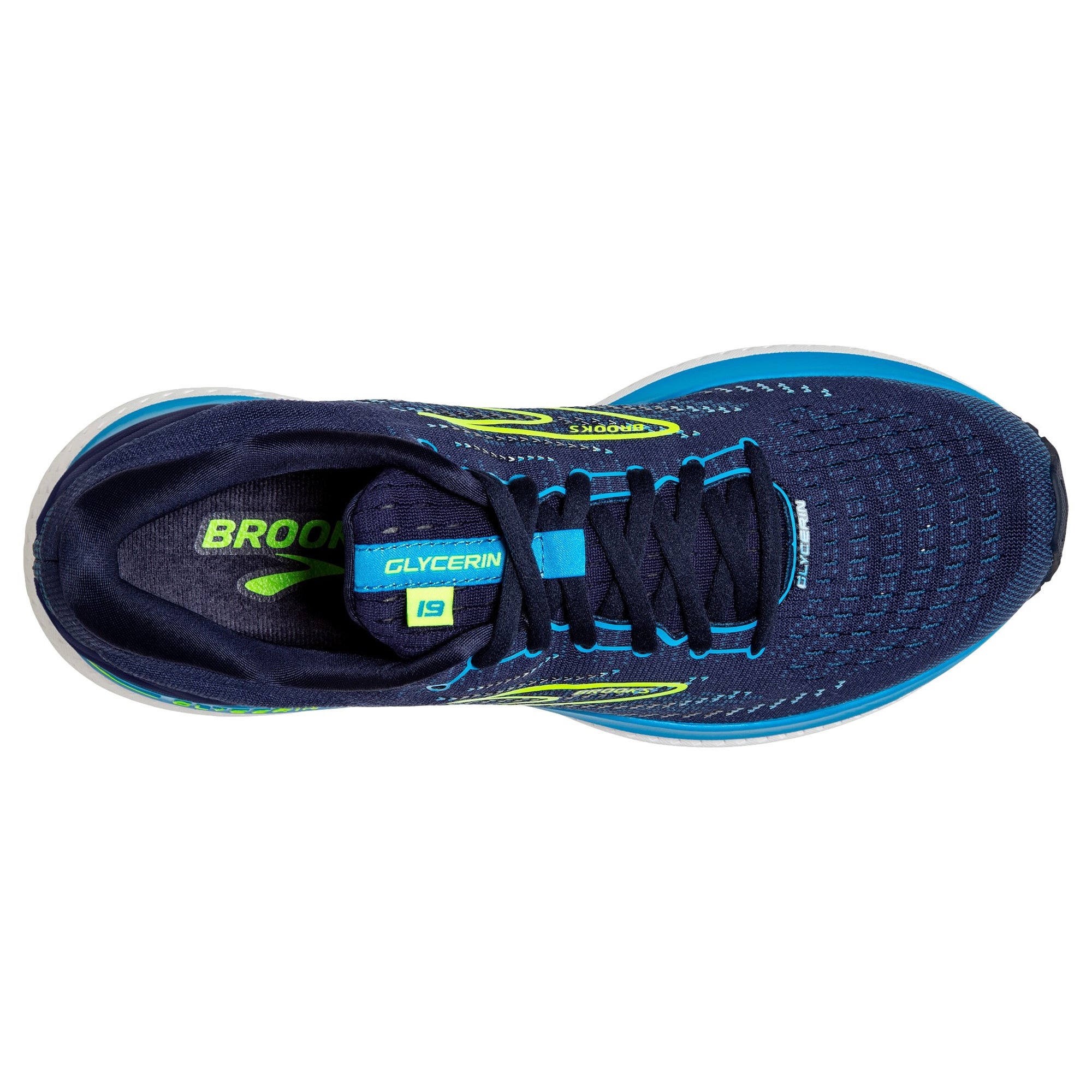 Brooks Glycerin 19 Men's Running Shoes - Cushioned Road Running Sneakers for Long Distance & Marathon Training - Perfect for Jogging, Gym Workouts & Daily Wear