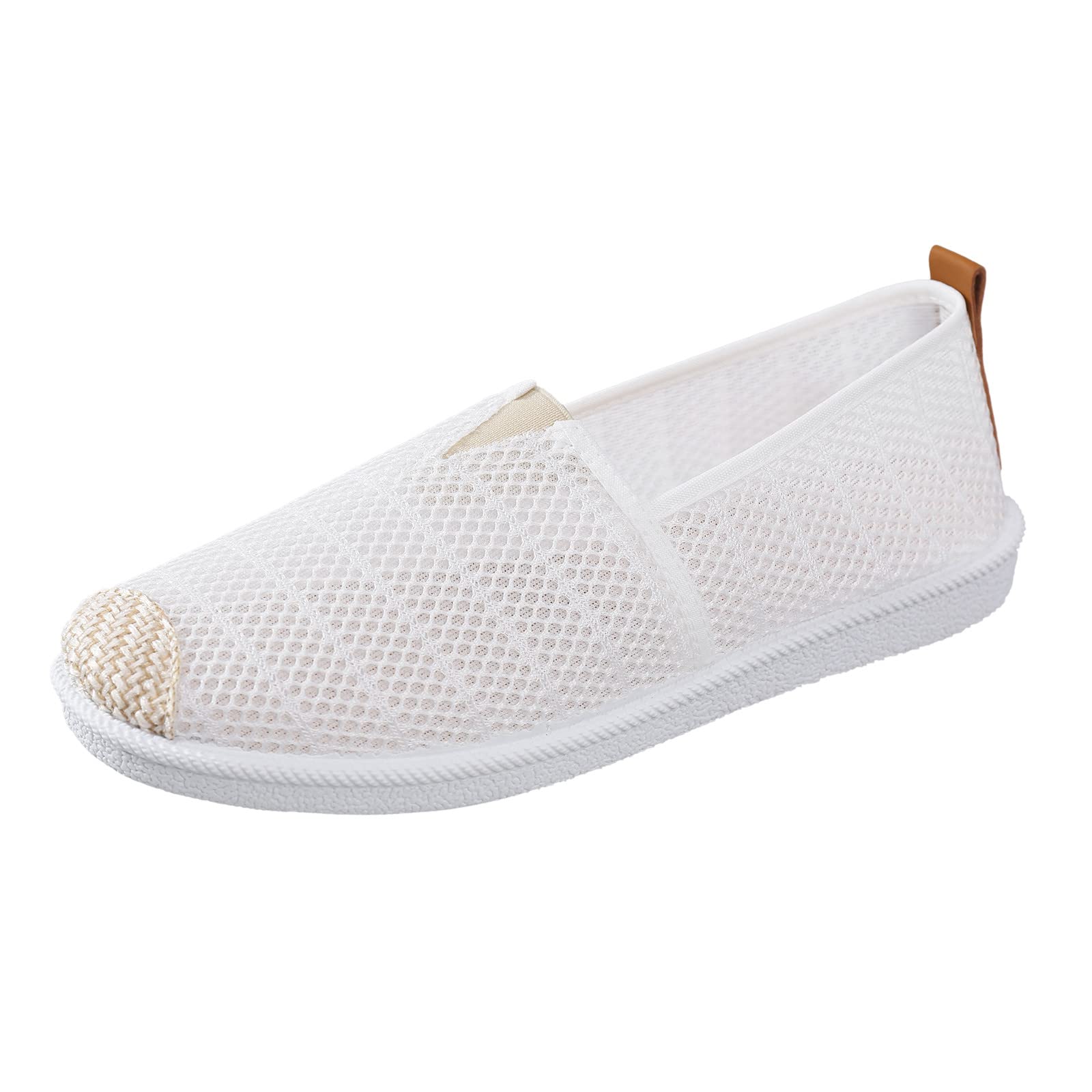 Women's Canvas Loafers & Slip-On Sneakers - Breathable Low Top Flat Shoes for Work, Walking & Running | Comfortable Casual & Workout Shoes for Everyday Wear